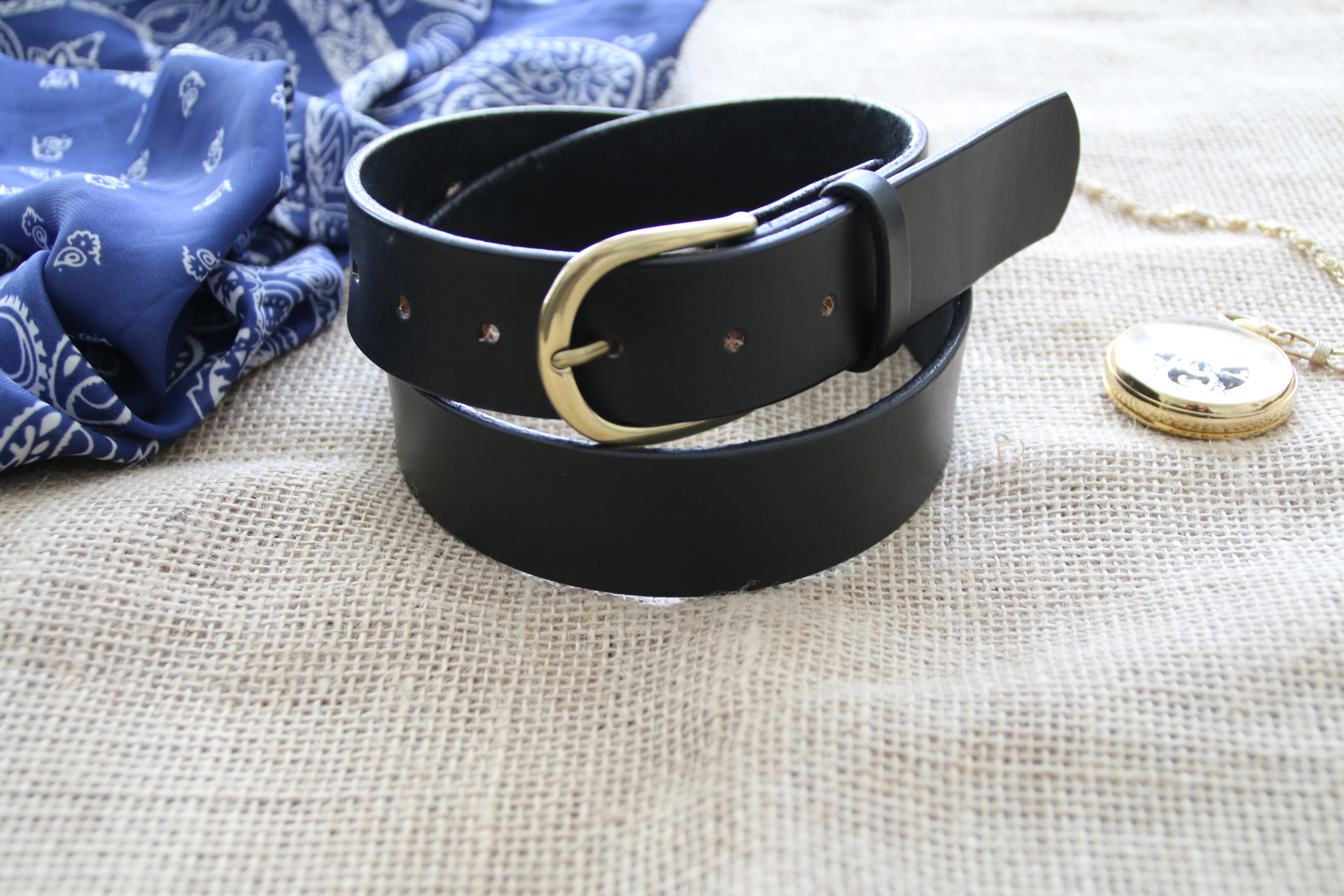 Ceinture rustique noire
