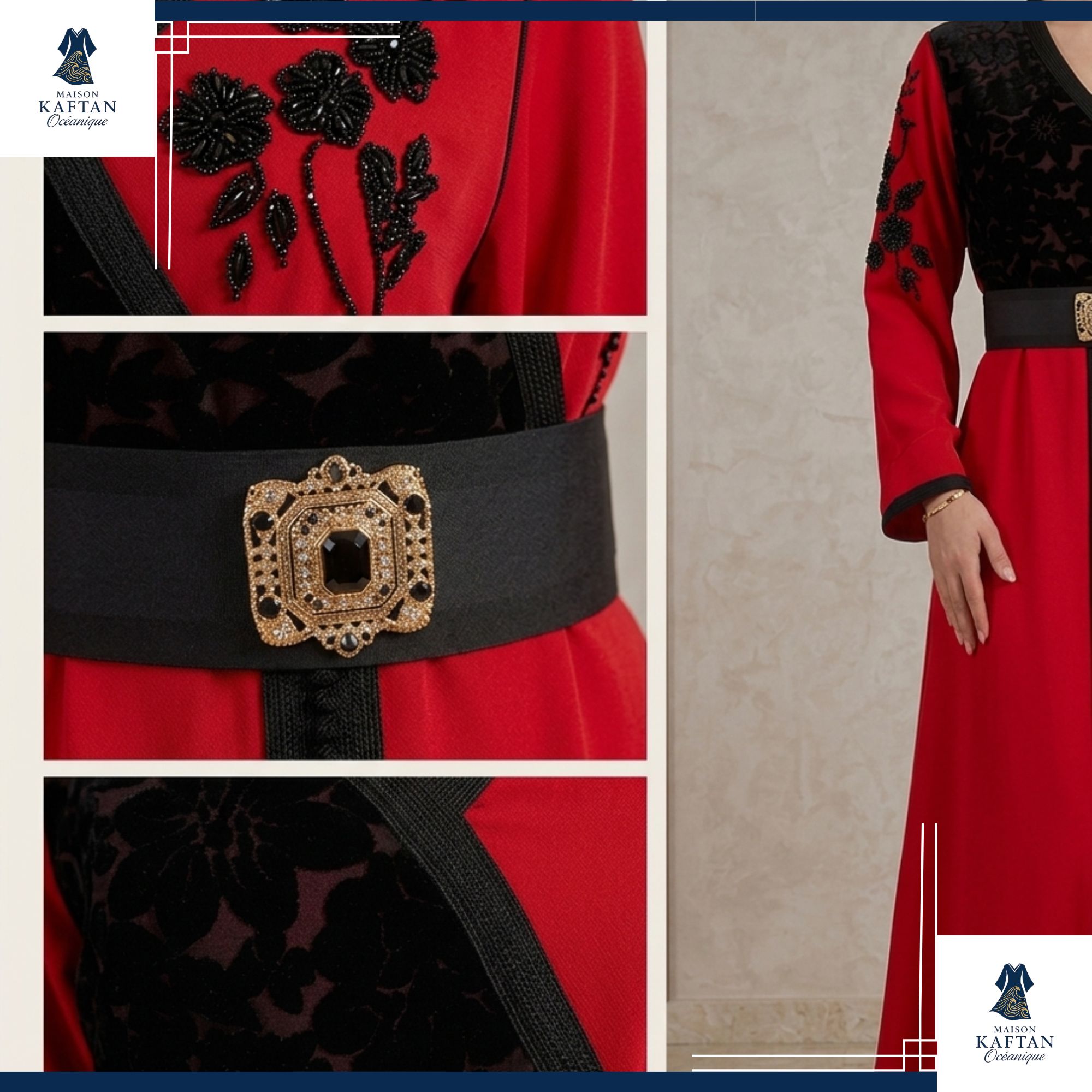 Takchita Moderne Rouge & Noir