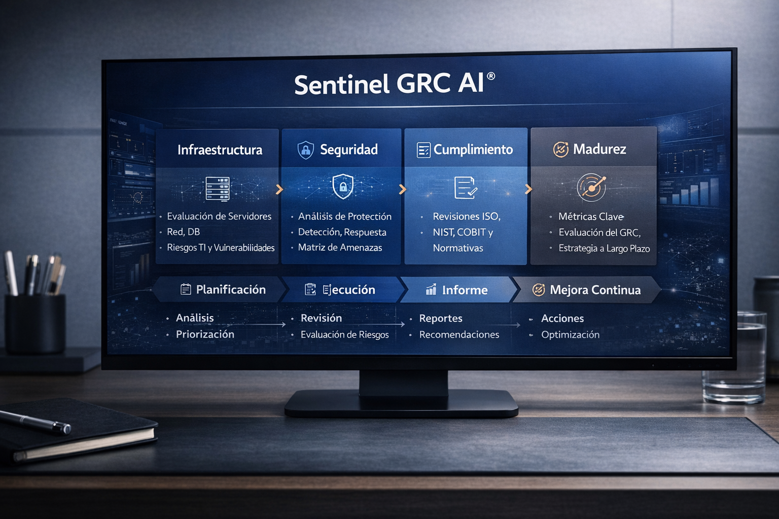 Sentinel GRC AI – Presentación Ejecutiva de Auditoría TI Inteligente