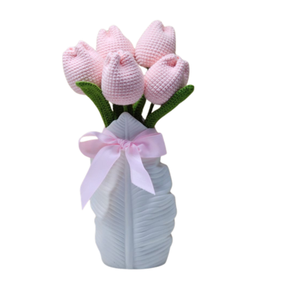 Ramo de Tulipanes Tejidos
