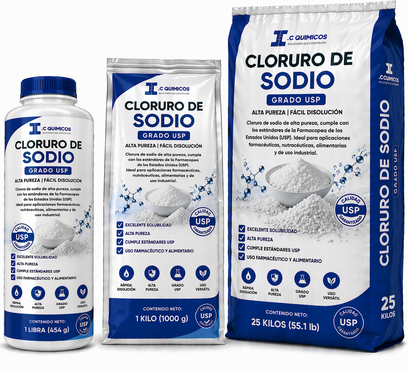 Cloruro de Sodio Grado USP