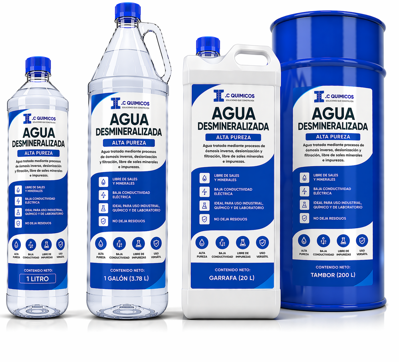 Agua Desmineralizada Alta Pureza