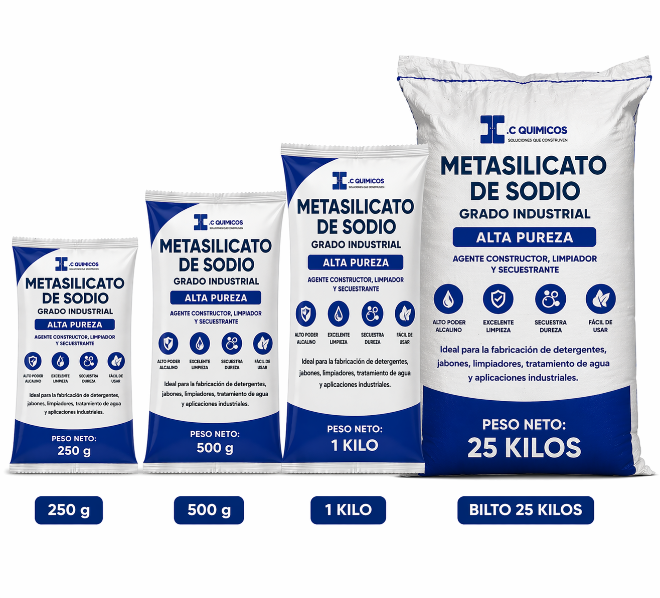 Metasilicato de Sodio Alta Pureza