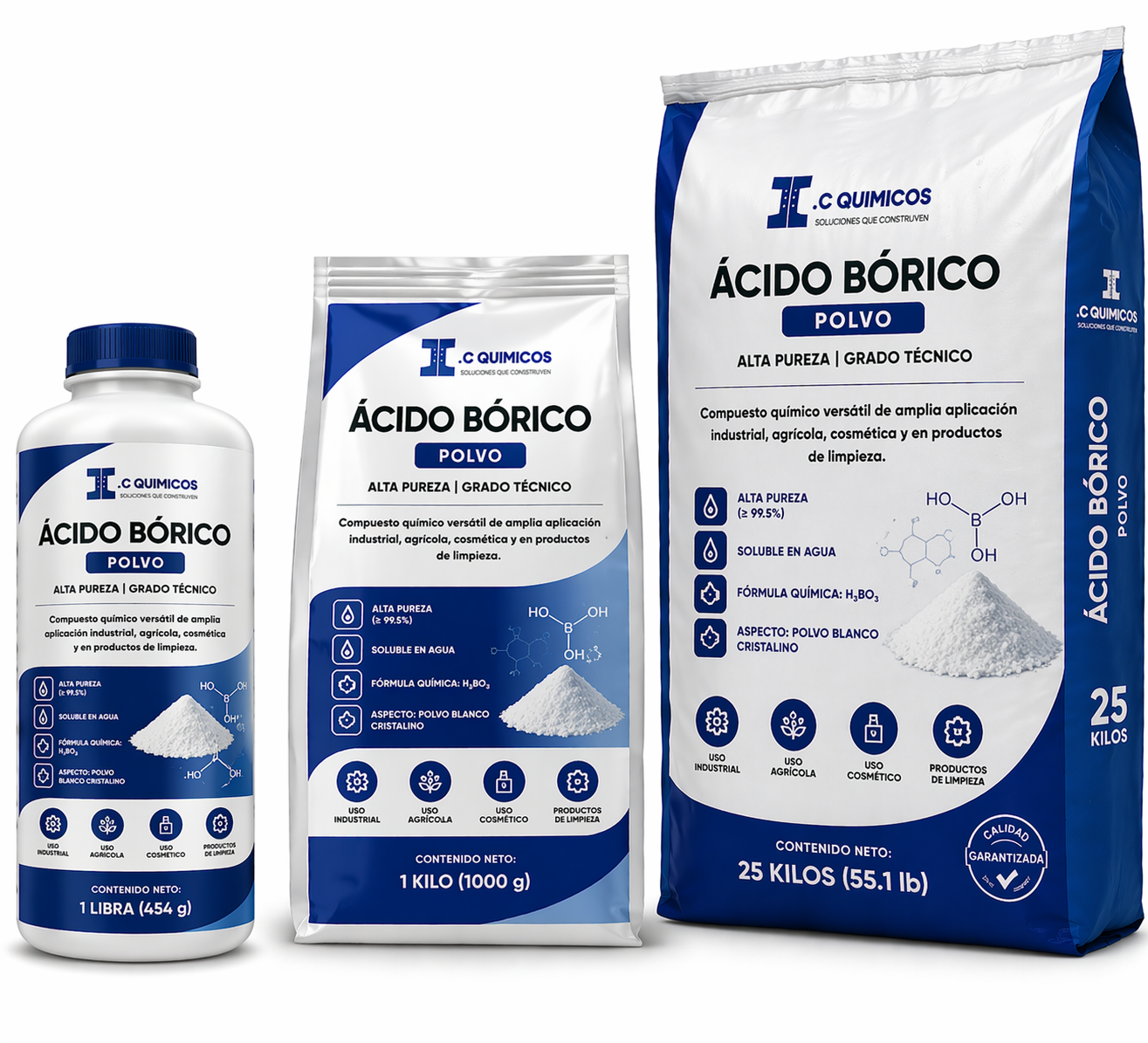 Ácido Bórico en Polvo