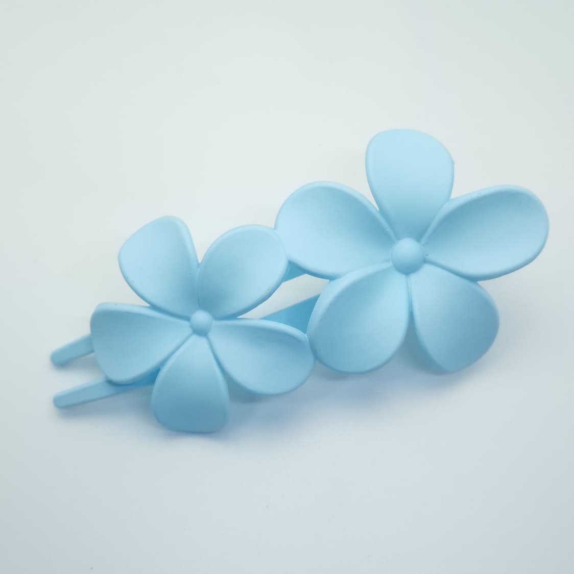 Matte Twin Flower Claw Hair Clip