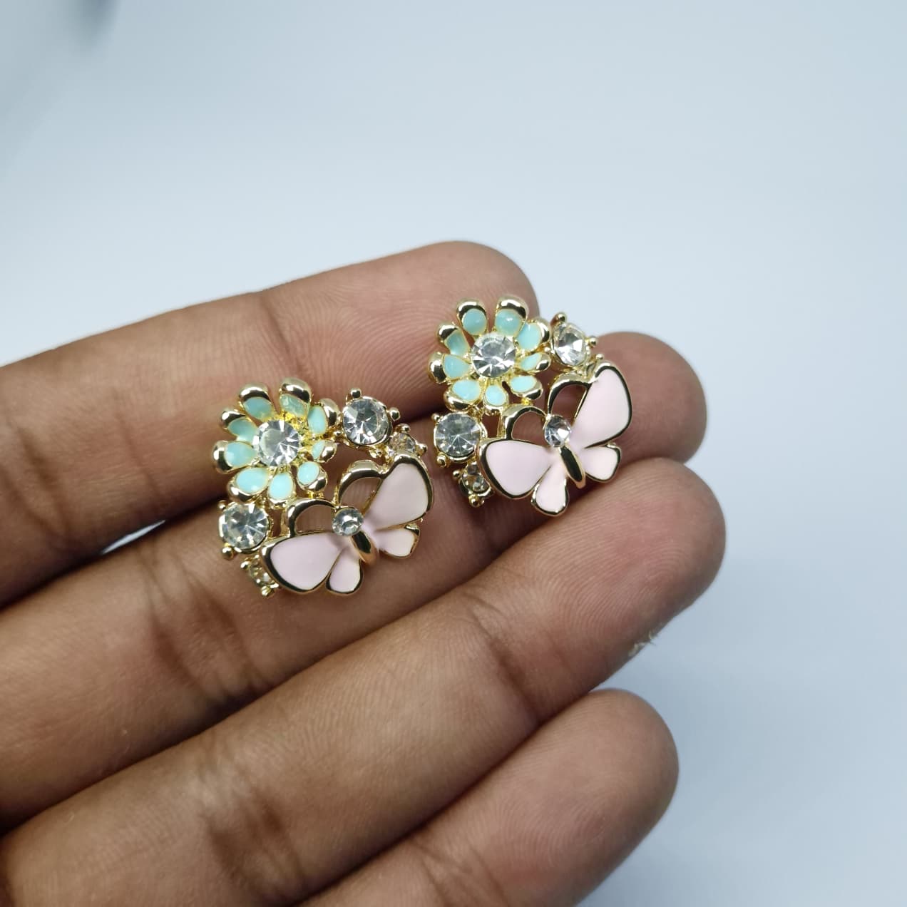 Butterfly Blossom Stud Earrings