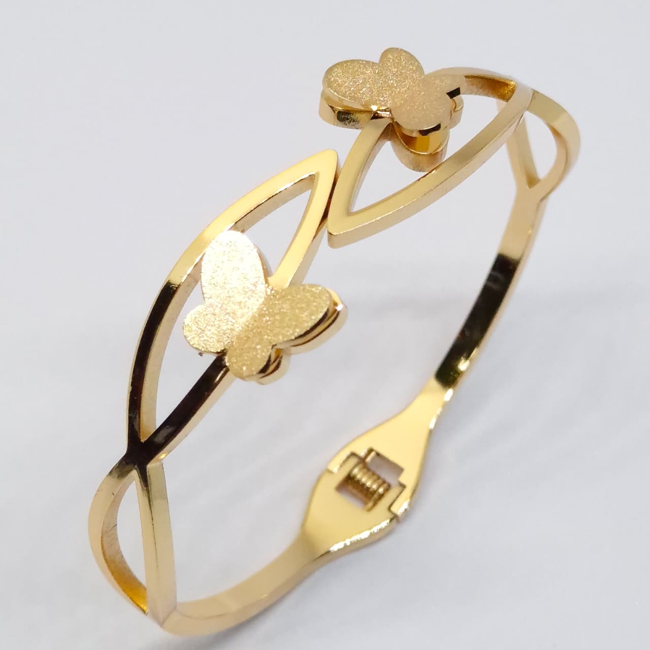 Anti Tarnish Twin Butterfly Bracelet