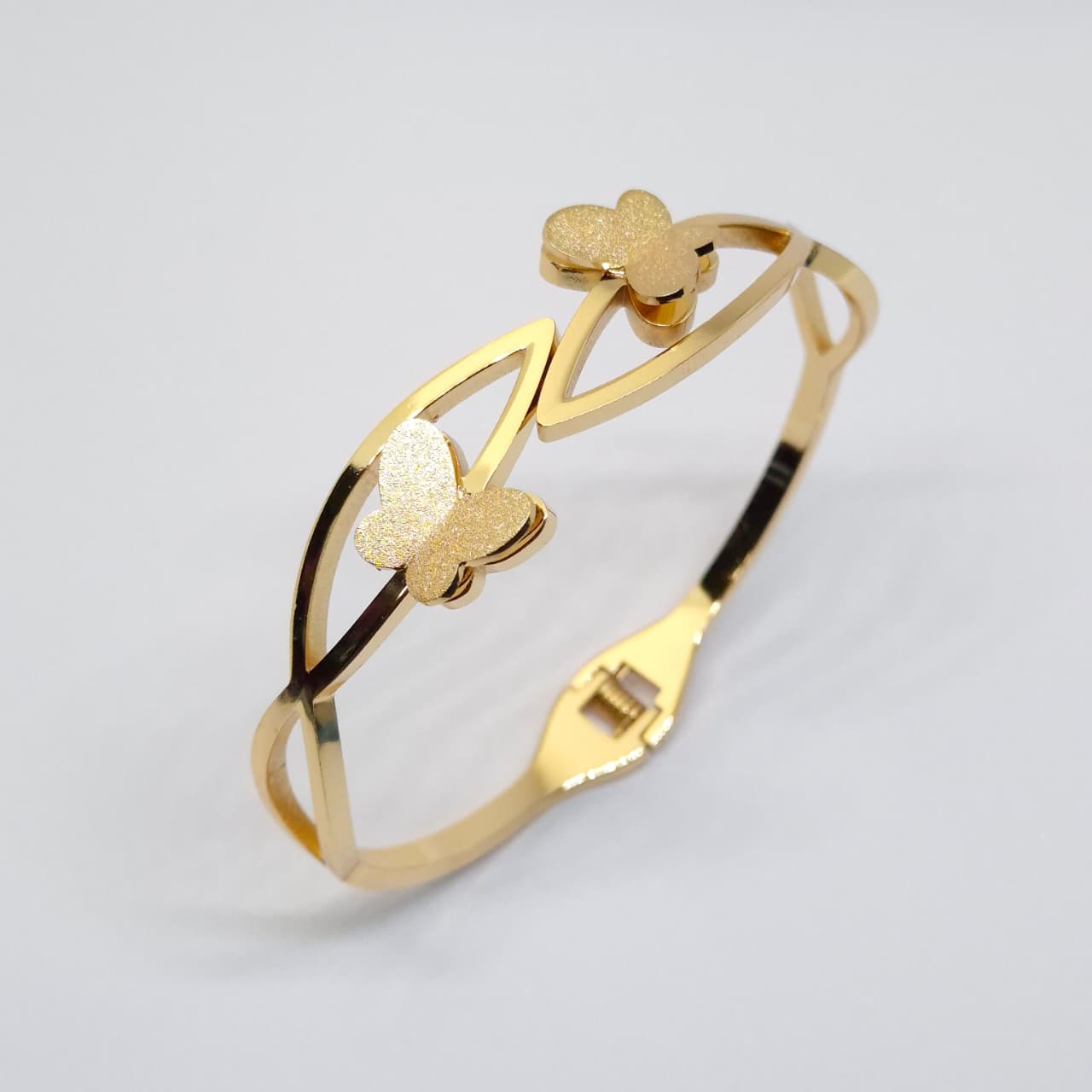 Anti Tarnish Twin Butterfly Bracelet