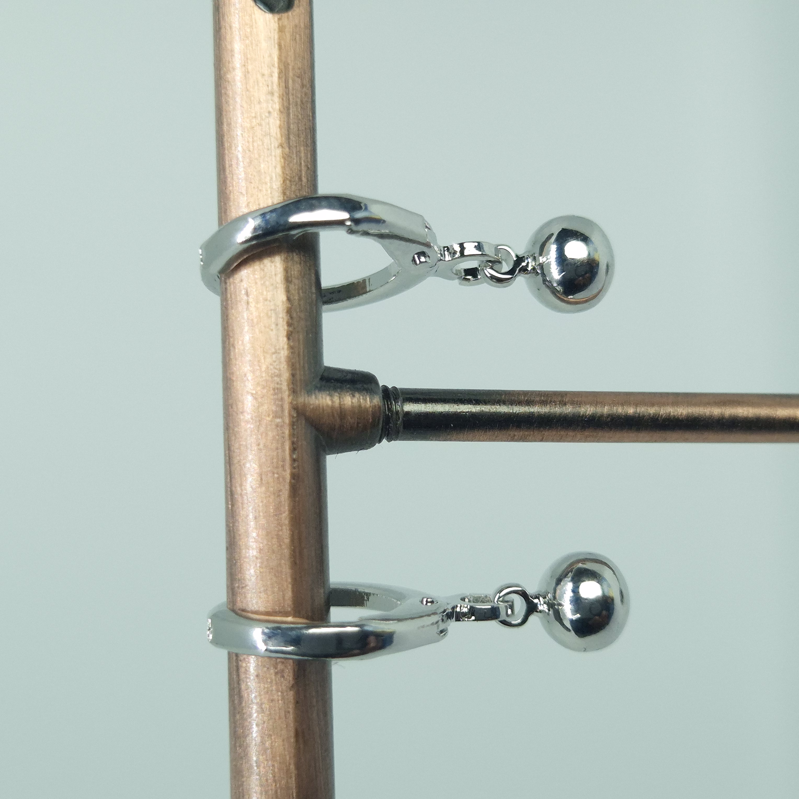 Minimalist Silver Ball Rings