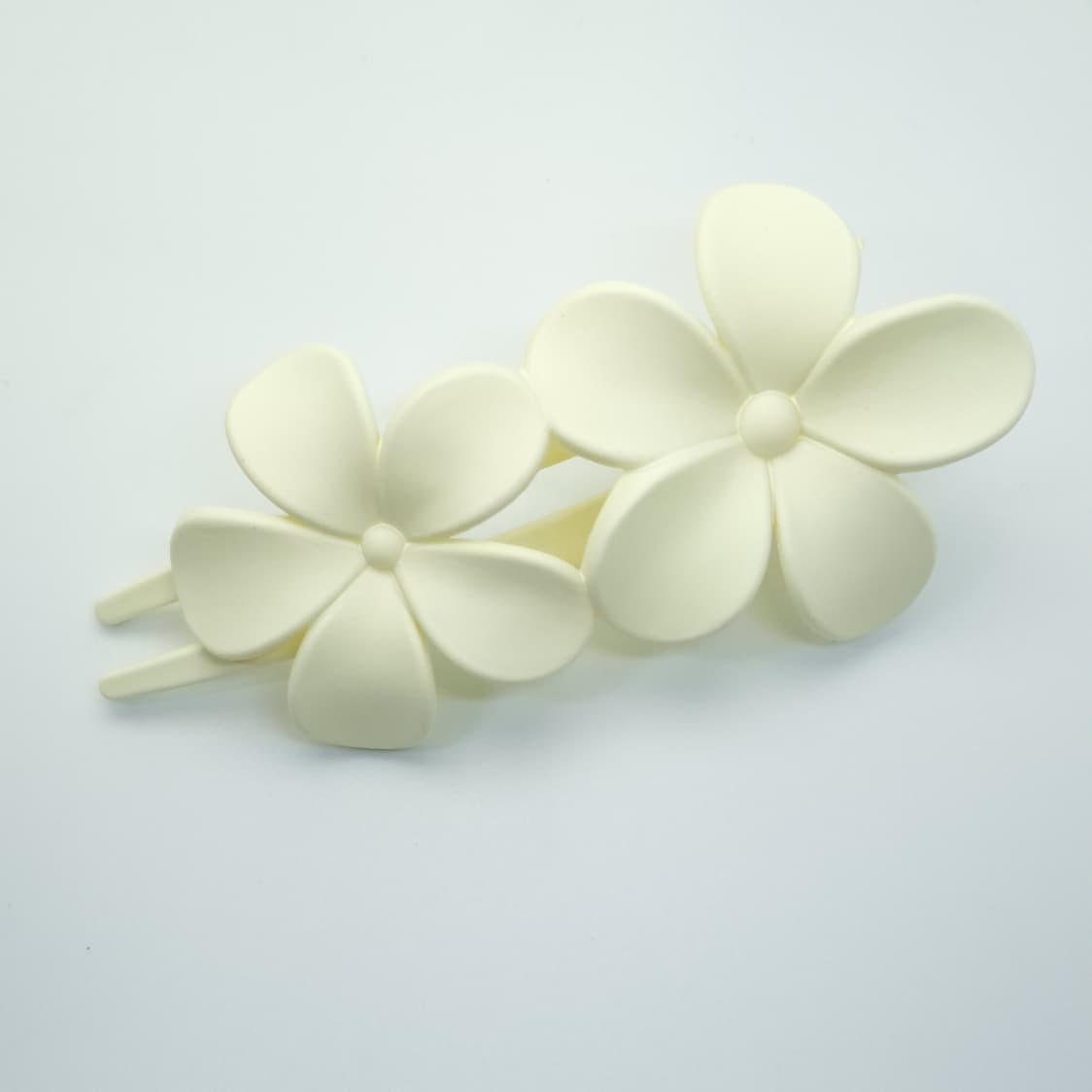 Matte Twin Flower Claw Hair Clip