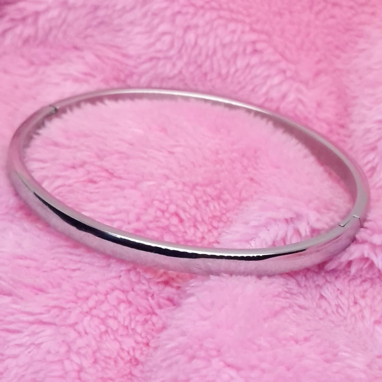 Silver Color Oval Bracelet