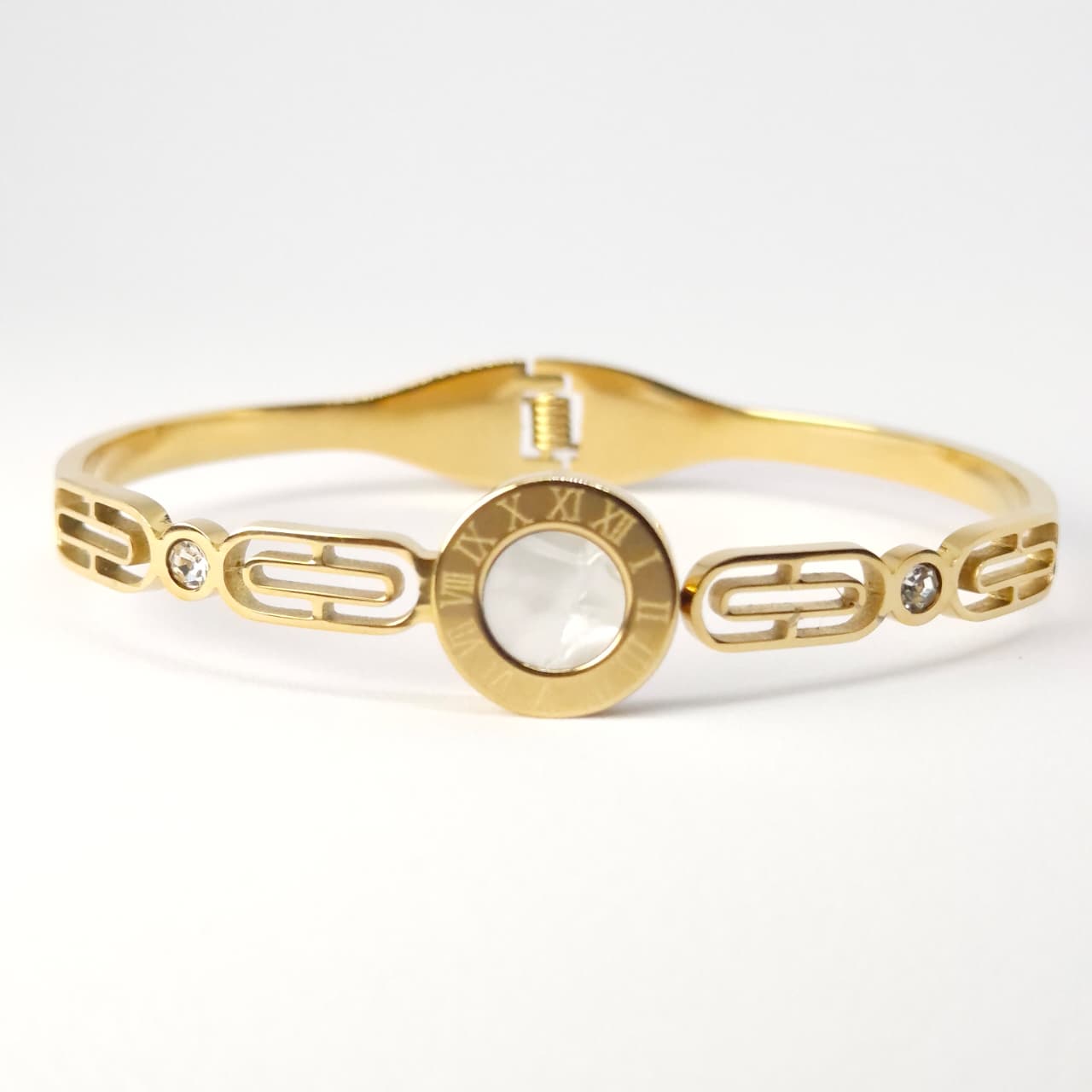 Gold Roman Numerals Bracelet