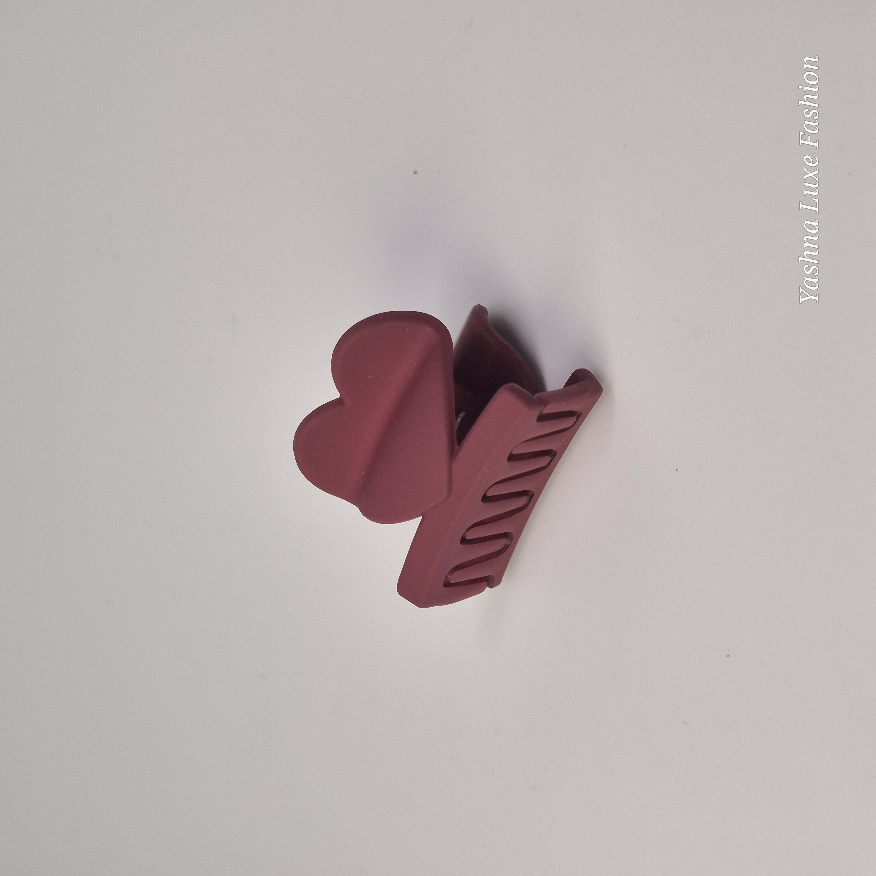 Heart-Shaped Hair Claw Clip Small