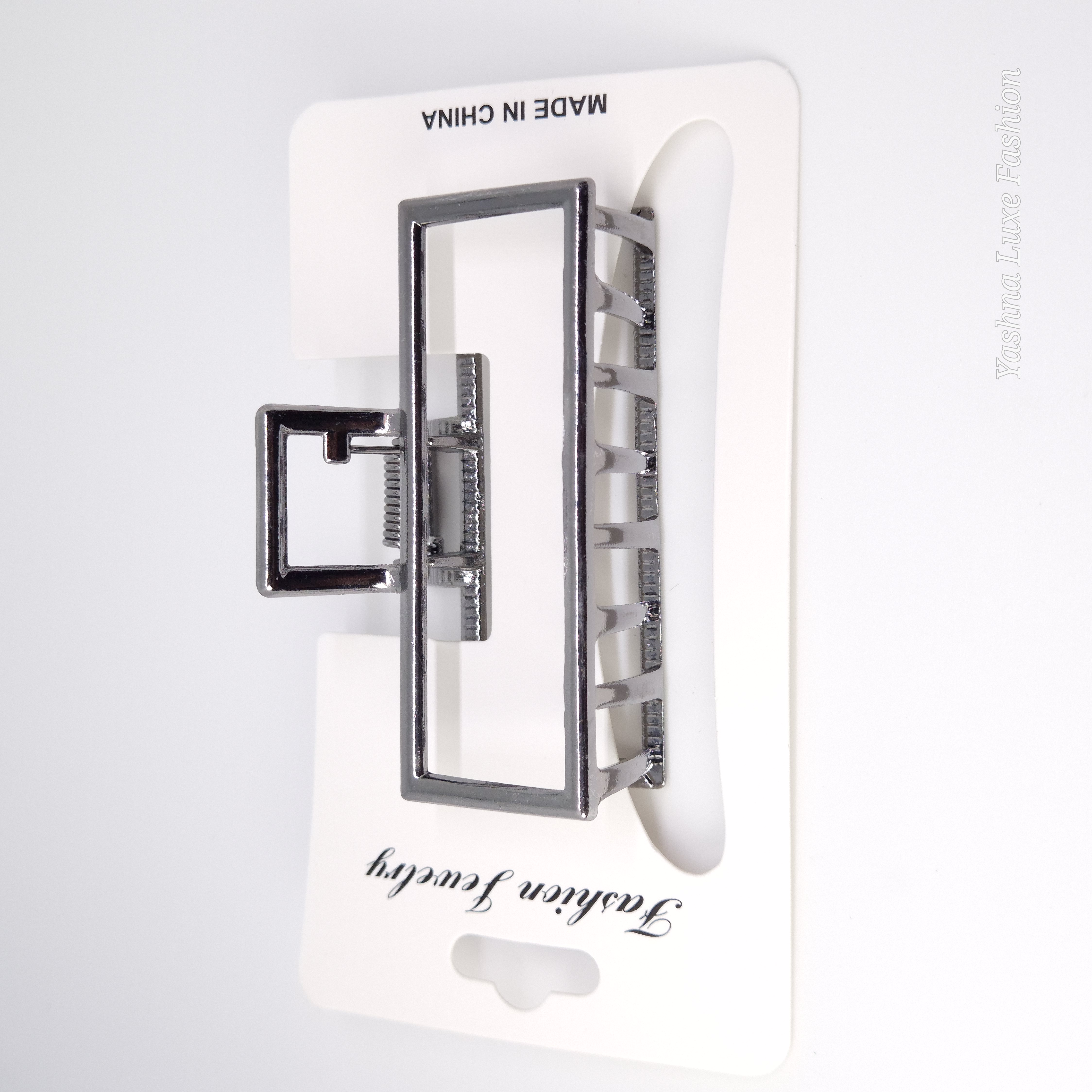 Rectangular Metal Hair Clip