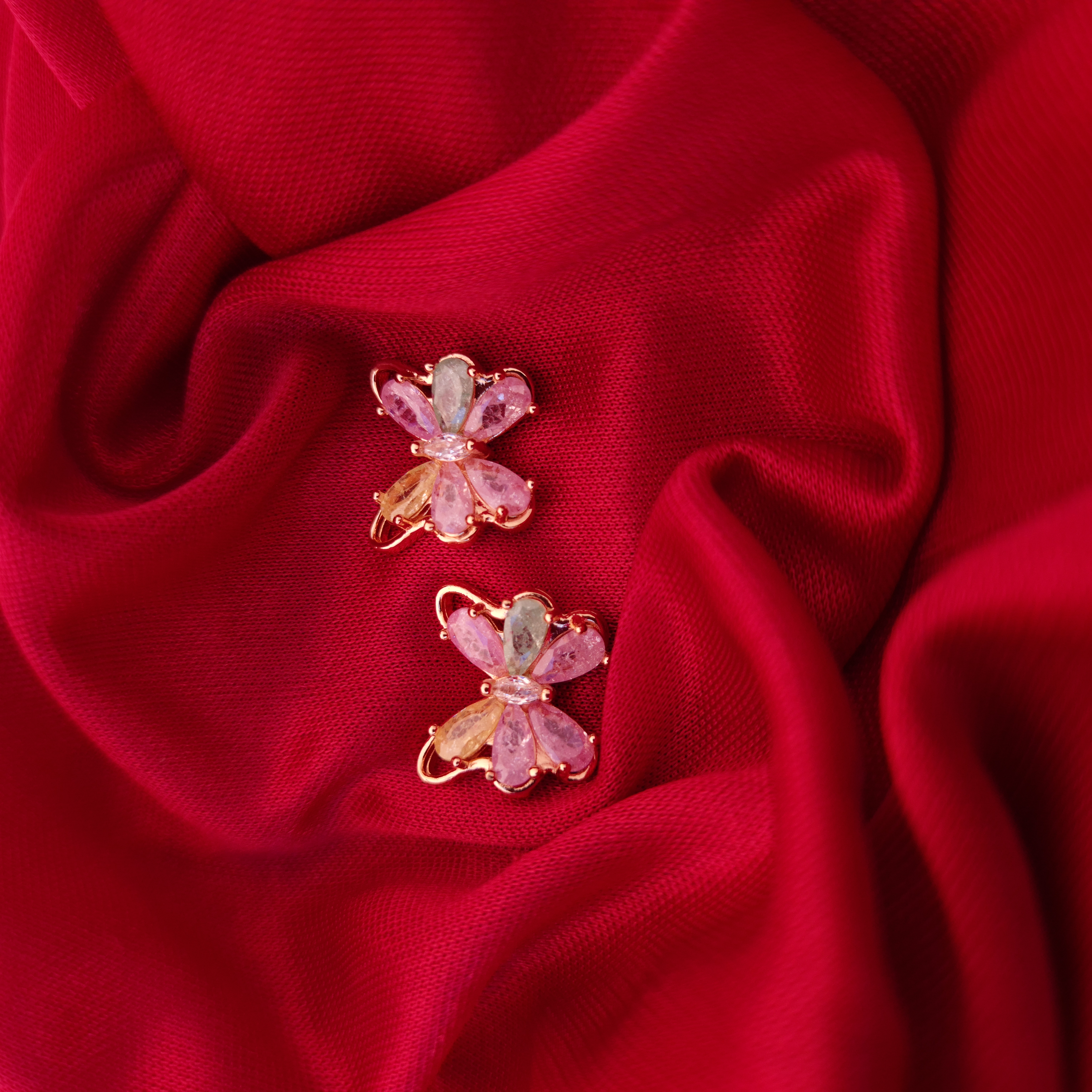 Enchanted Butterfly Crystal Earrings