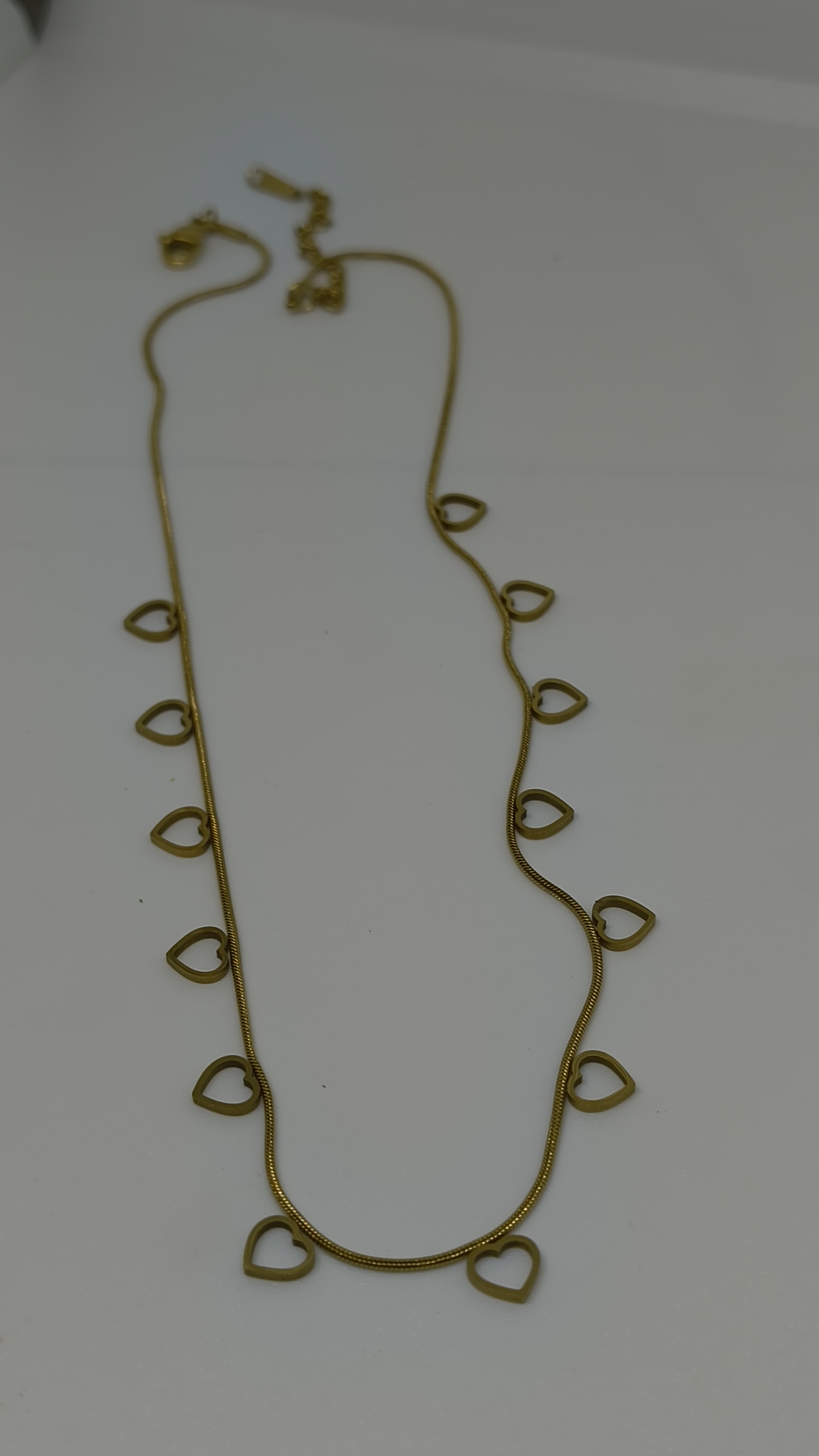 Anti Tarnish Gold-Toned Heart Motif Necklace