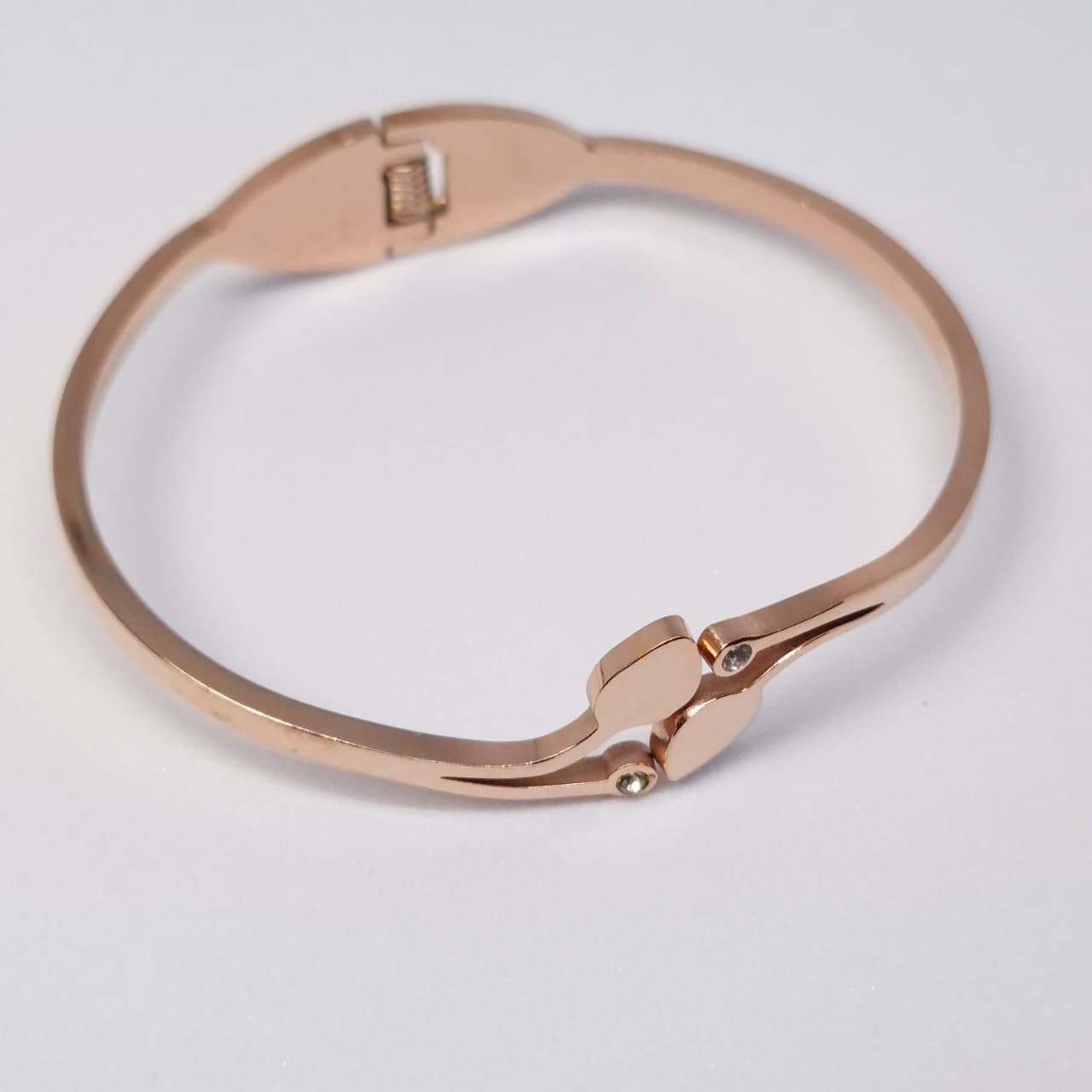 Anti Tarnish Leaf Design Rose Gold Bracelet Small Size