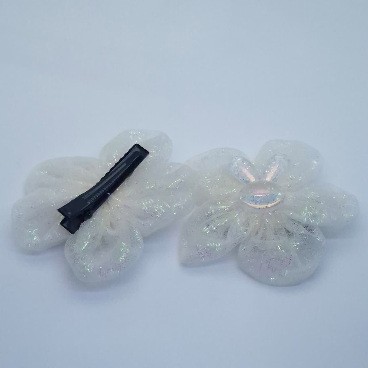 Glitter Mesh Hair Clips