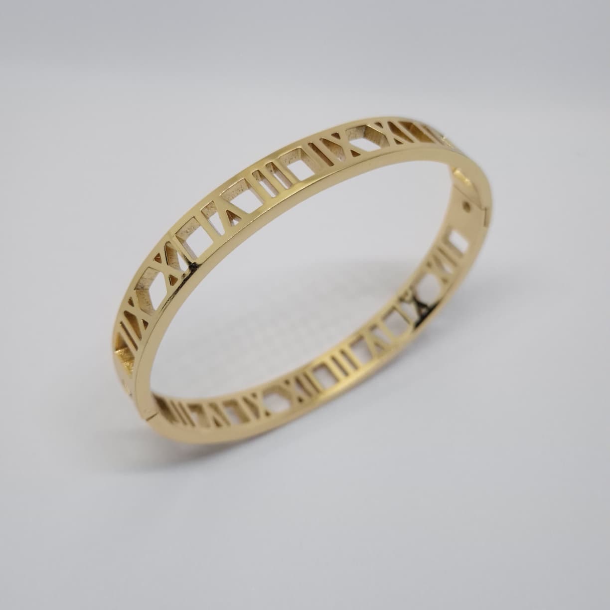 Anti Tarnish Roman Numeral Gold Bracelet