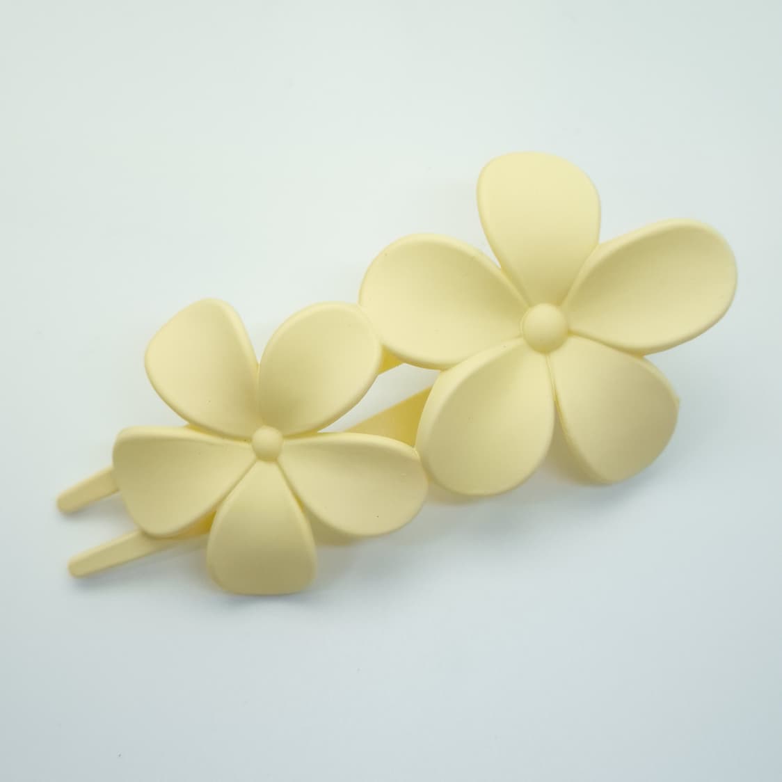 Matte Twin Flower Claw Hair Clip