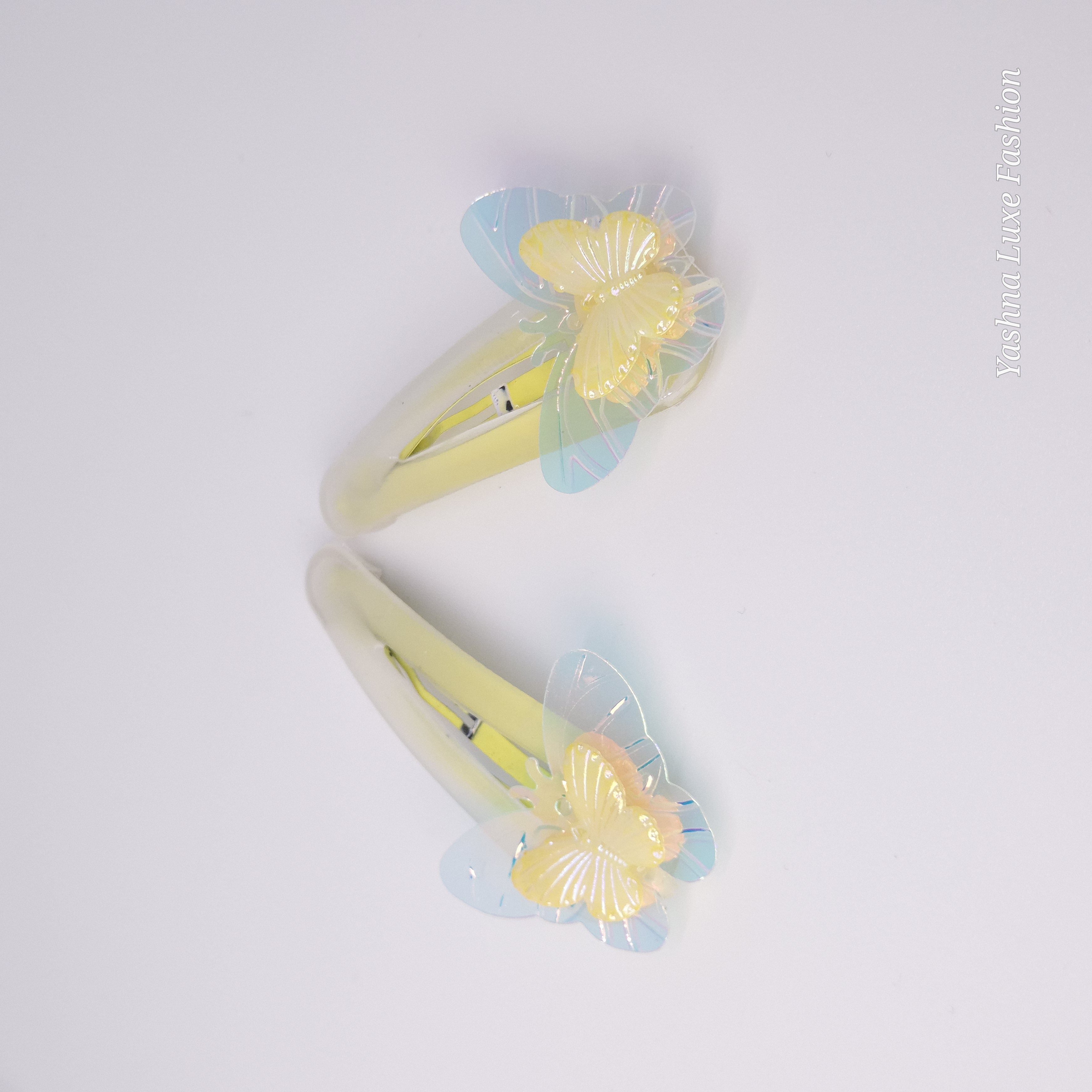 3D Butterfly Tic - Tac Hair Clips
