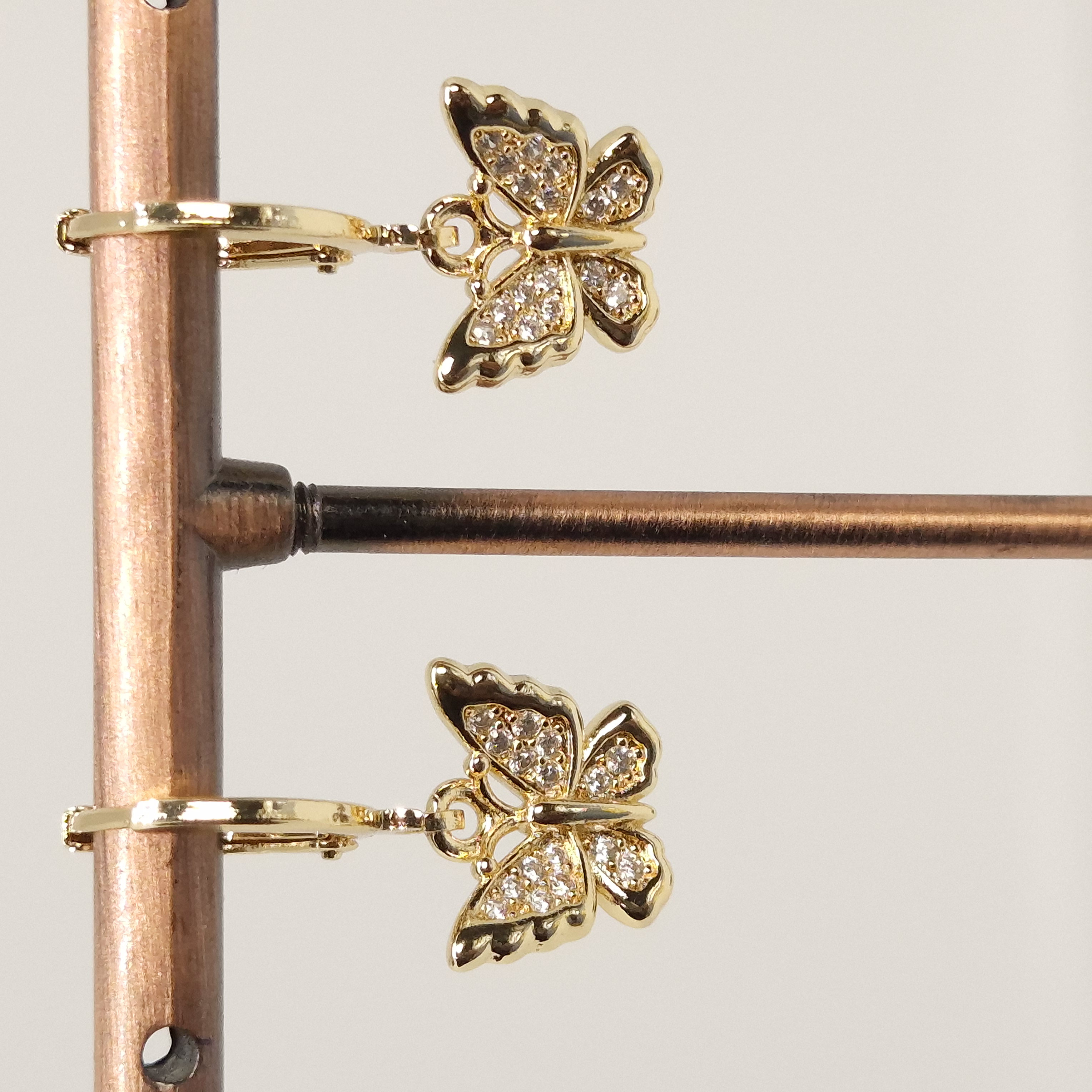 Butterfly Gold Plated Earrings