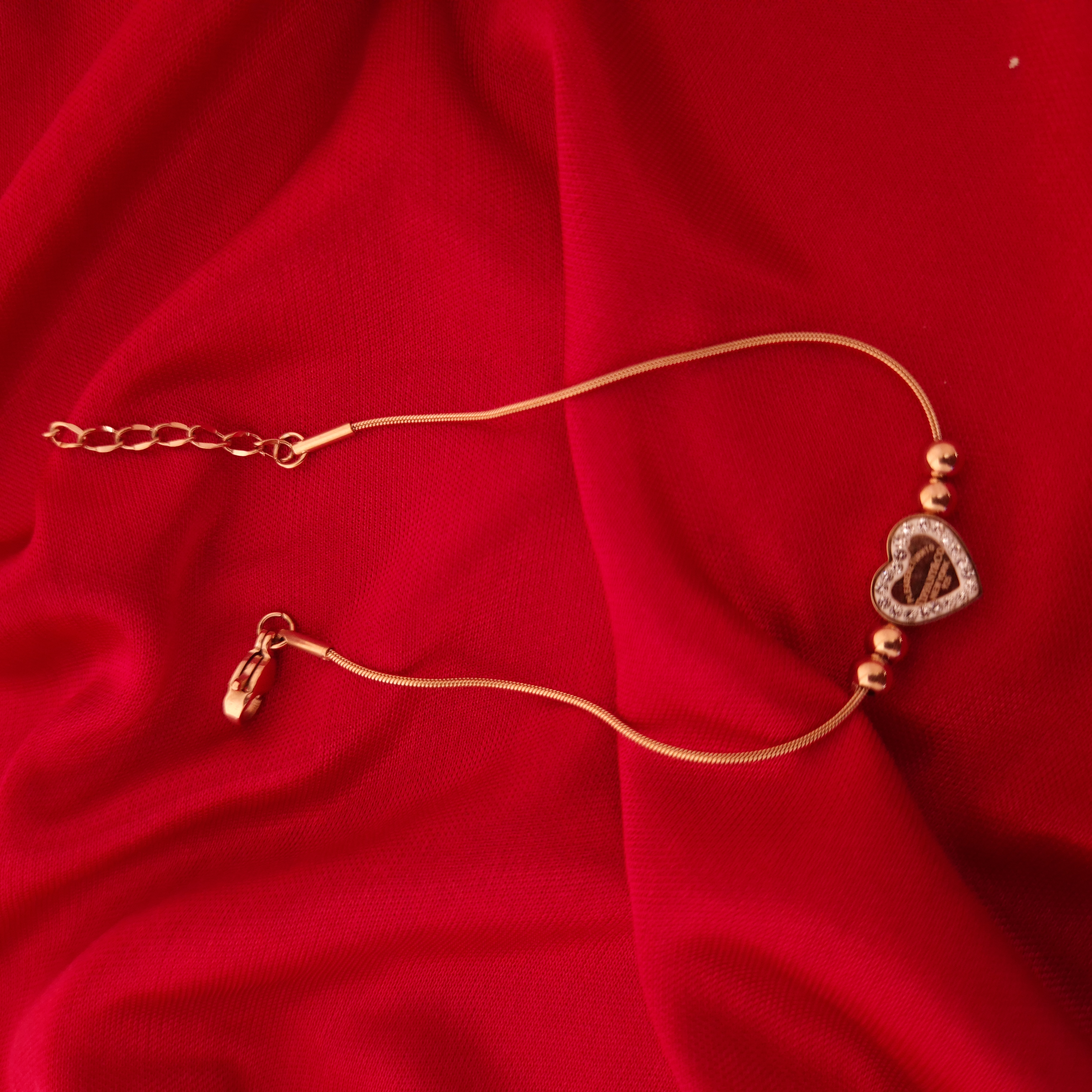 Elegant Heart Charm Bracelet
