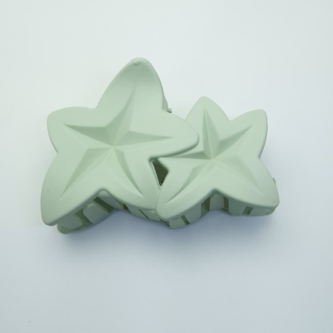 Matte Star-Shaped Claw Clips