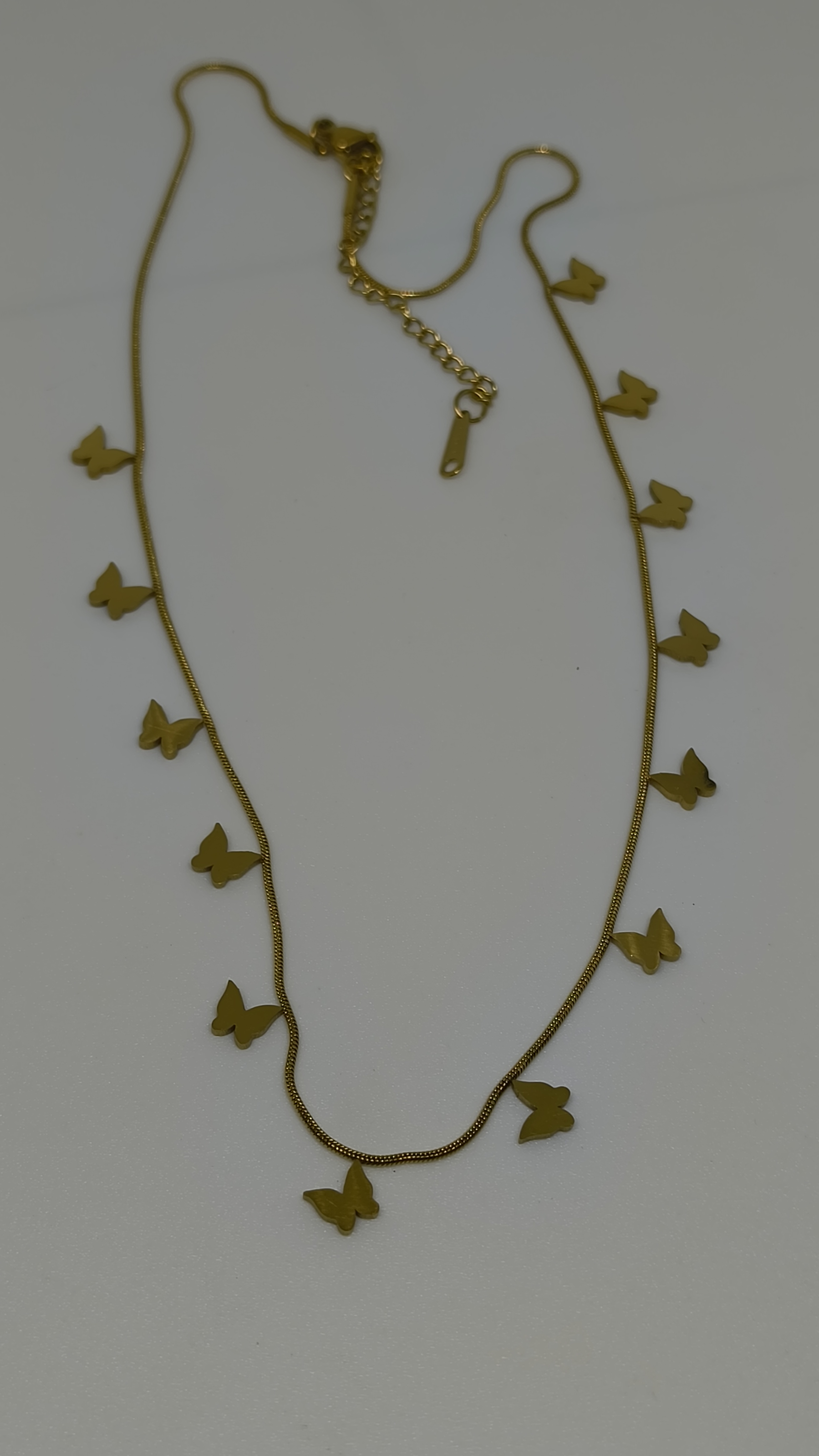 Anti Tarnish Butterfly Charm Necklace