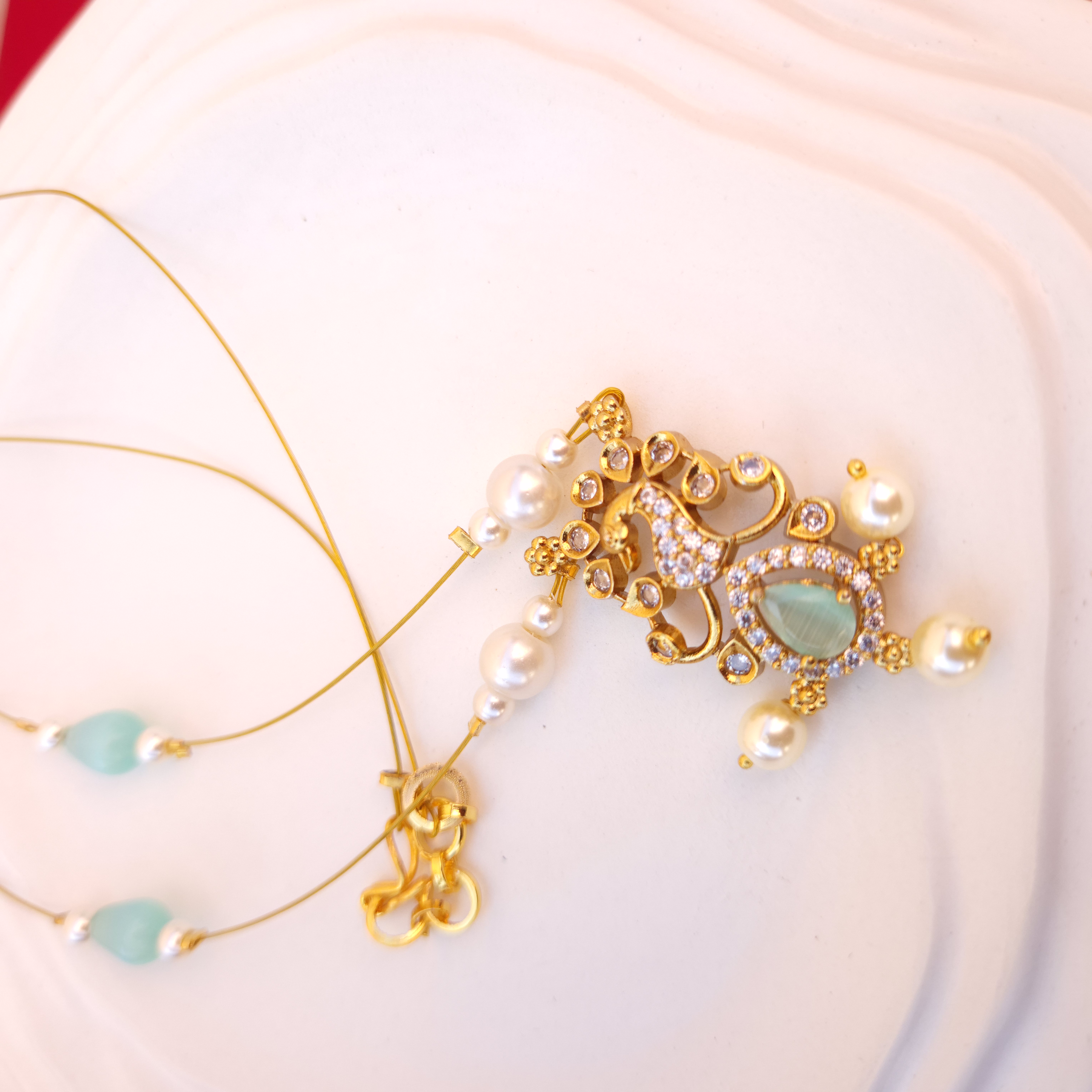 Invisible Peacock Pendant Necklace