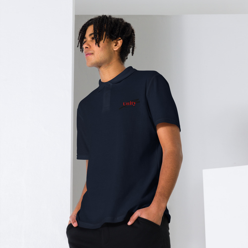 Unisex polo shirt Geborduurd. 