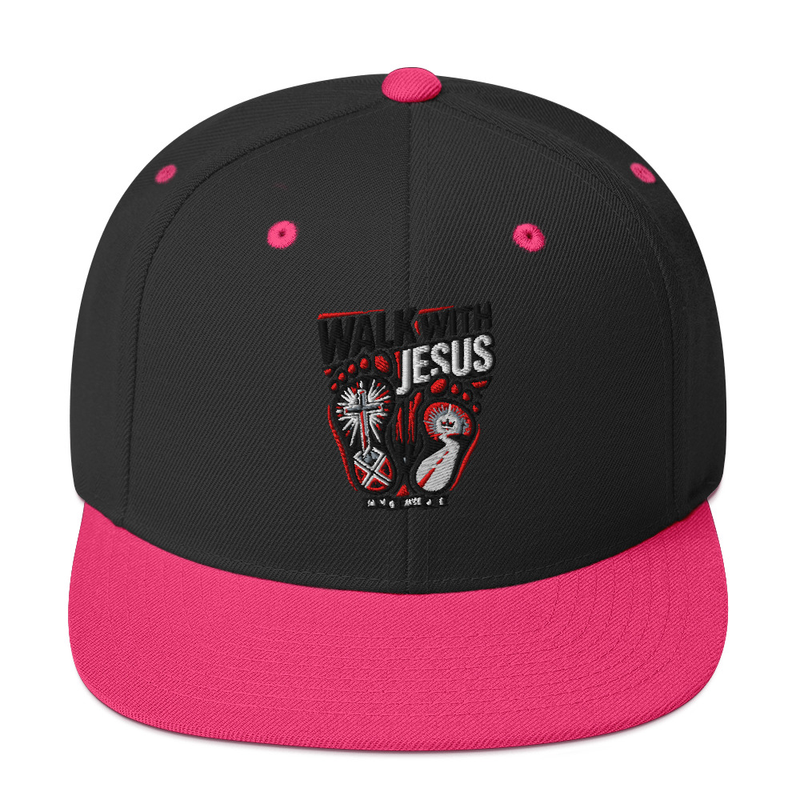 Snapback Walk With Jesus. Geborduurd. 