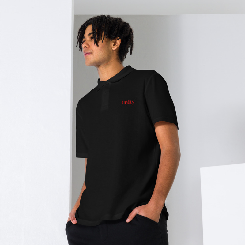 Unisex polo shirt Geborduurd. 