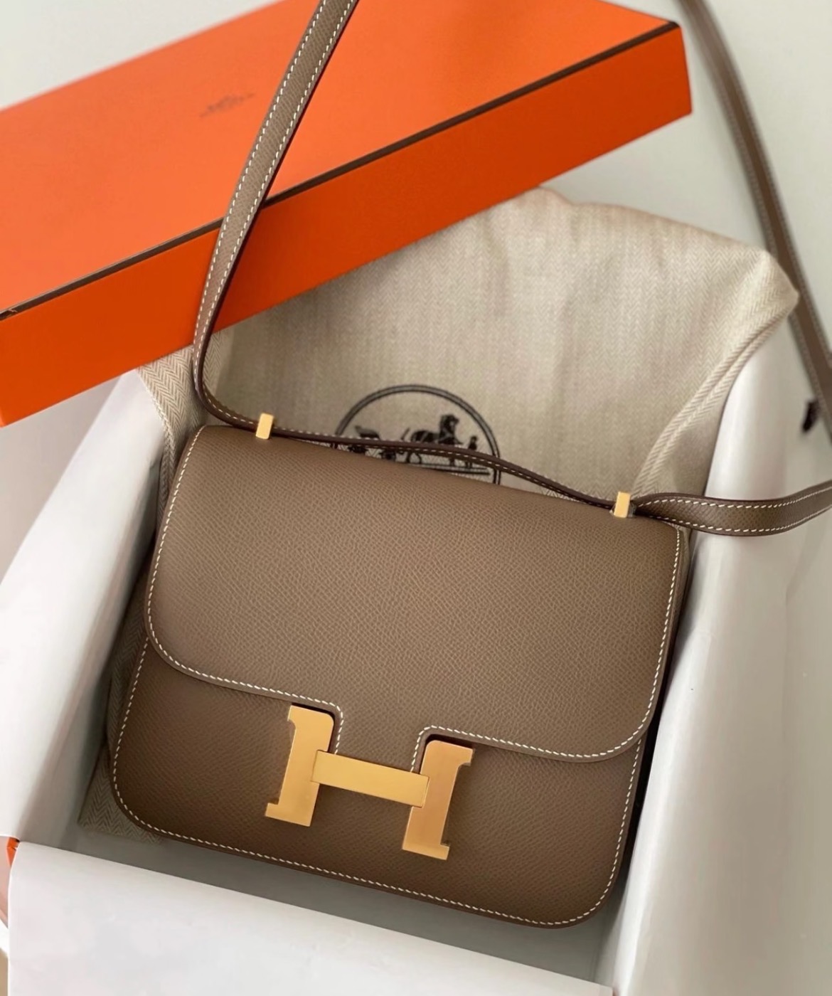 No.9-Hermès Constance Luxury Leather Crossbody Bag
