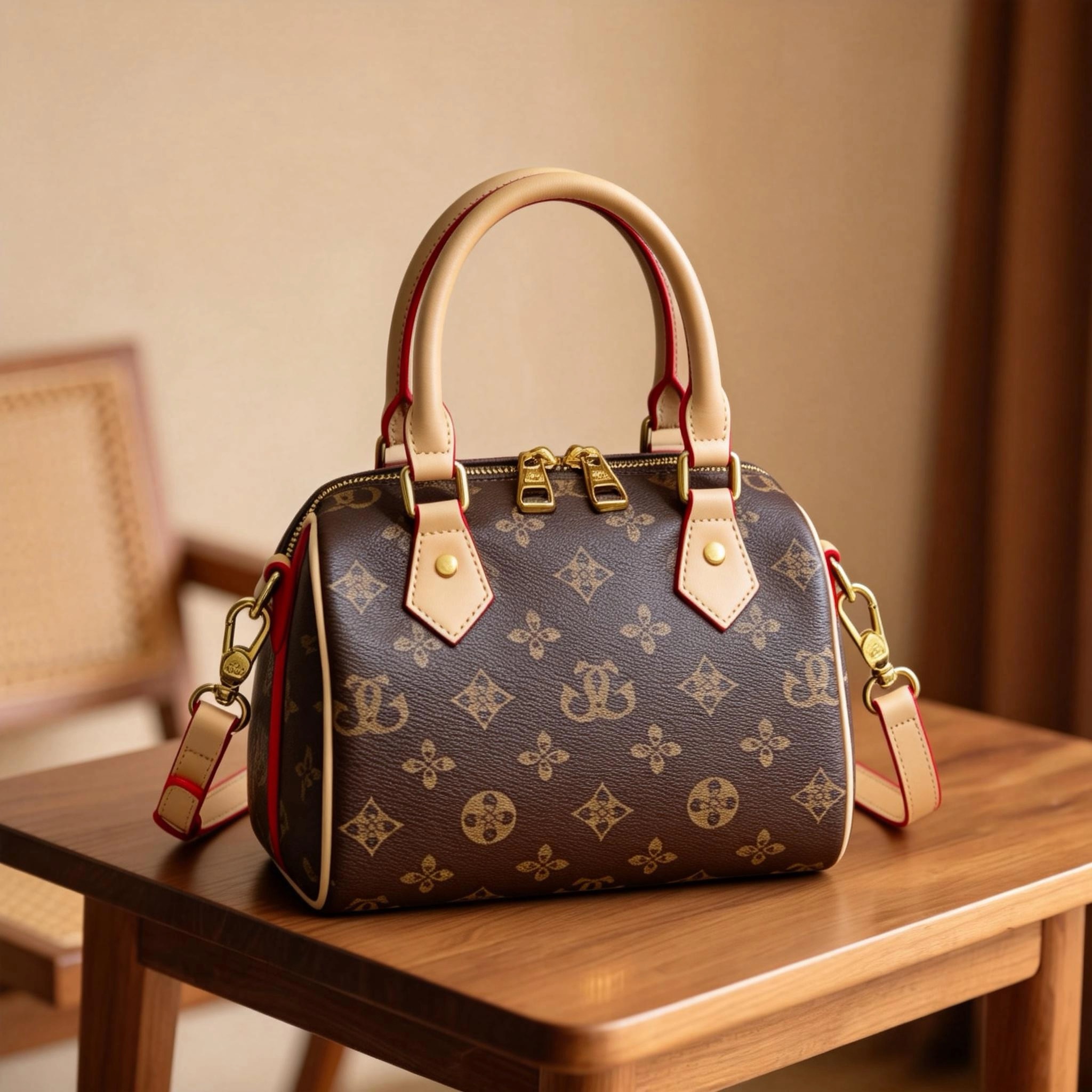 No.5-LV Luxury Monogram Satchel Bag