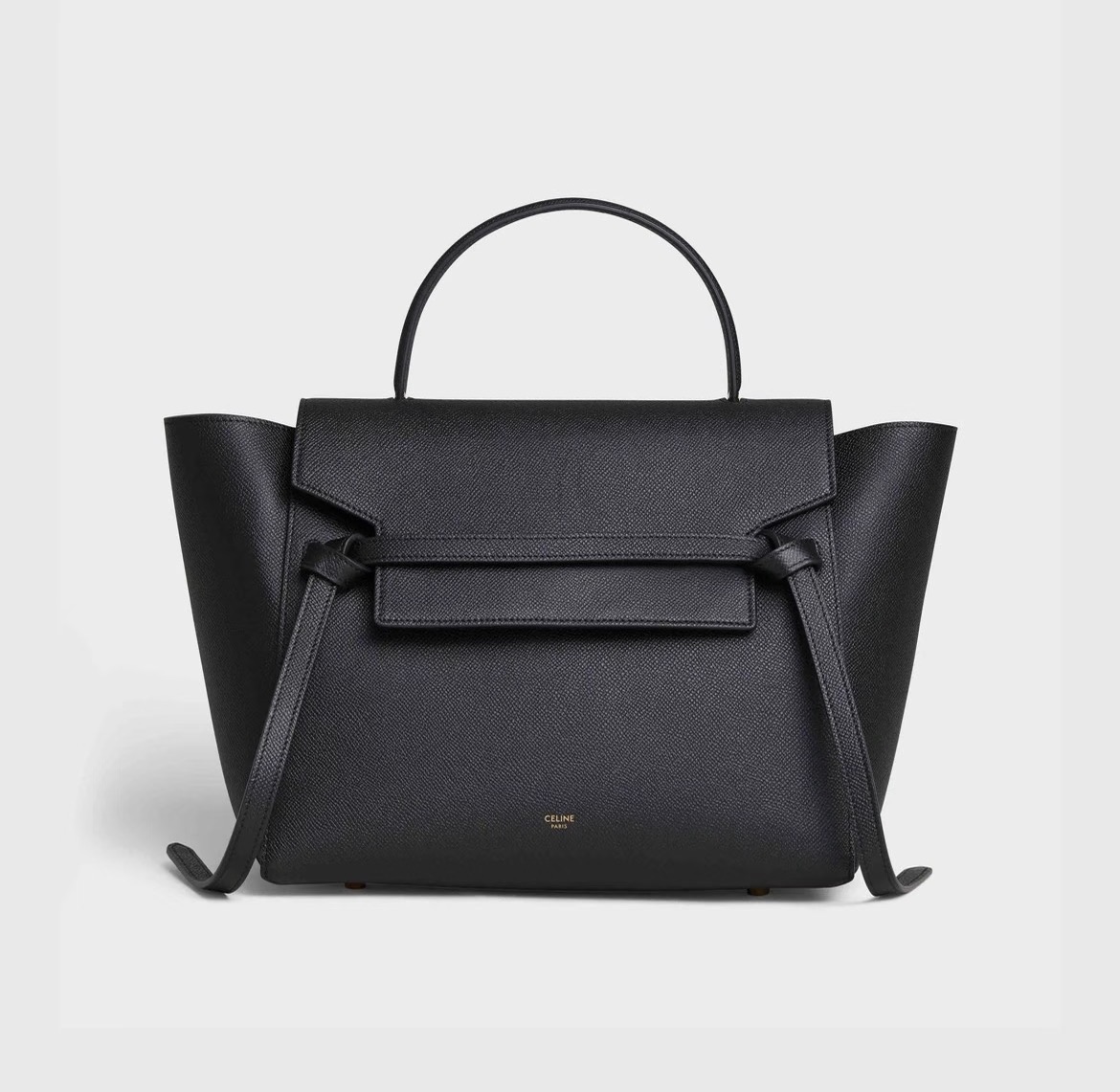No.14-CELINE Black Leather Tote Bag