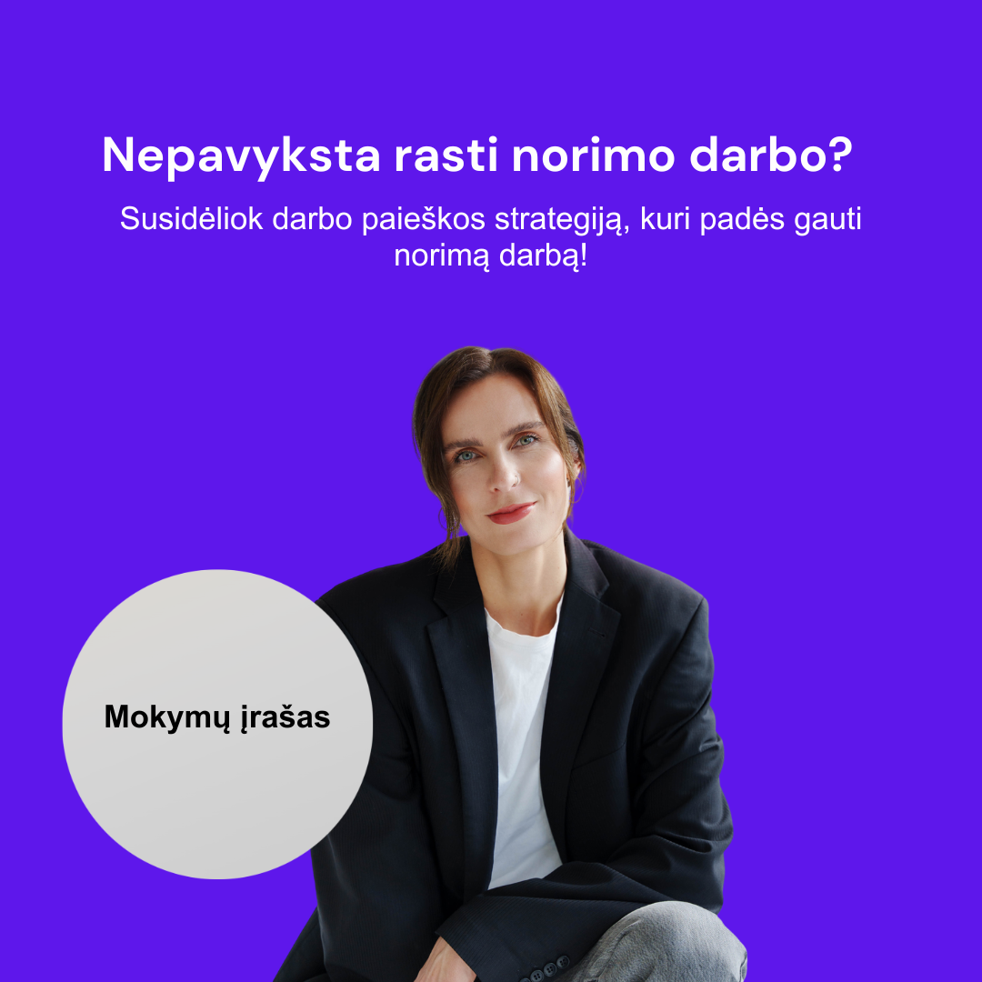 Online mokymai: „Rask norimą darbą!“