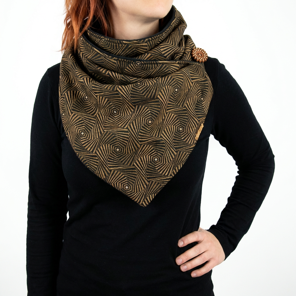 Echarpe géométrique artisanal