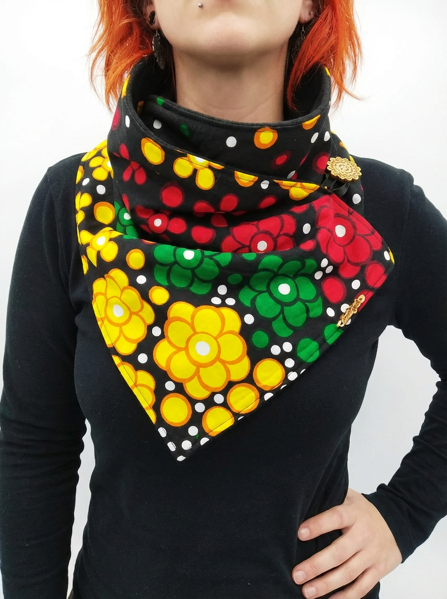 Echarpe Coloré Fleuri