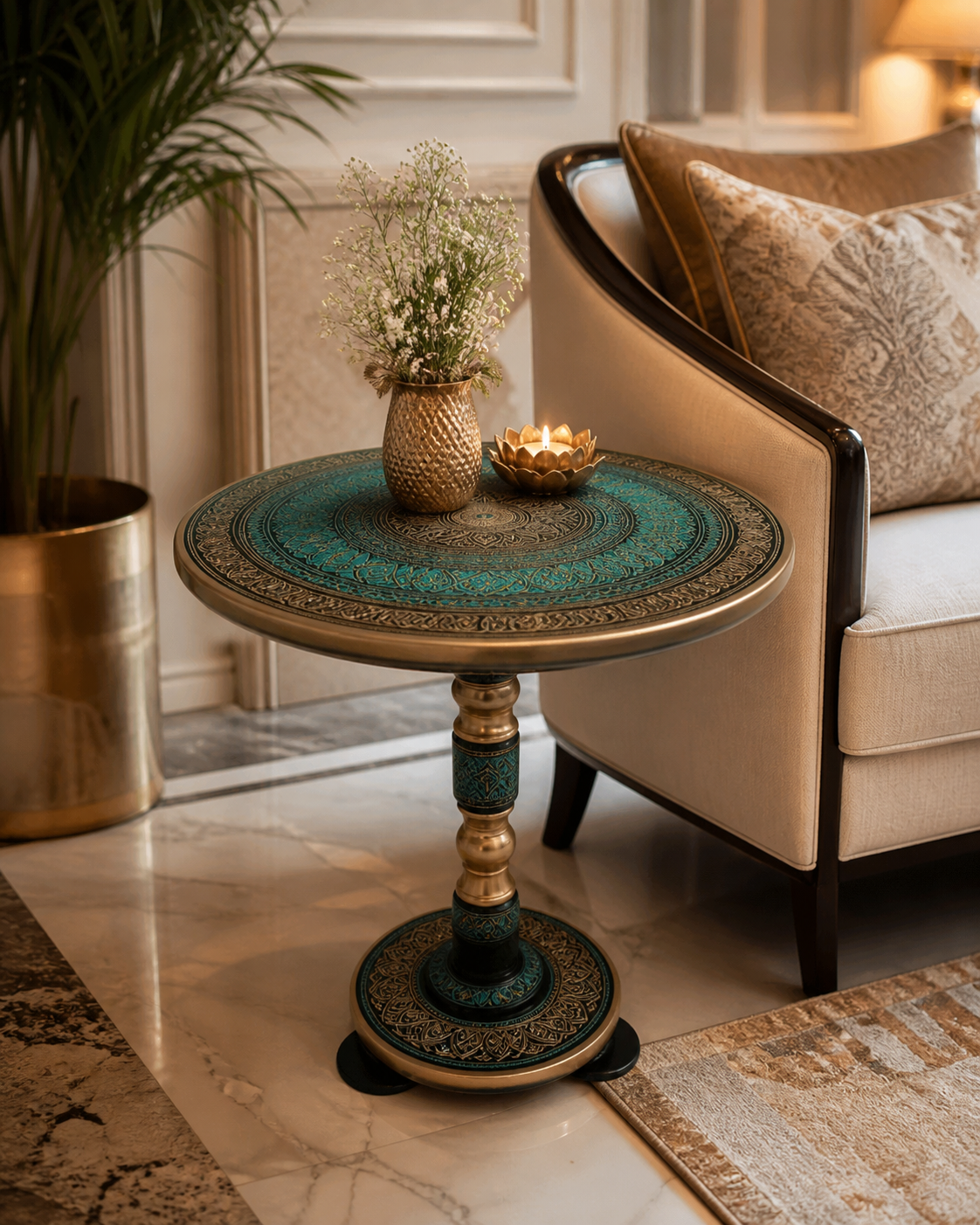 Handcrafted Accent Table