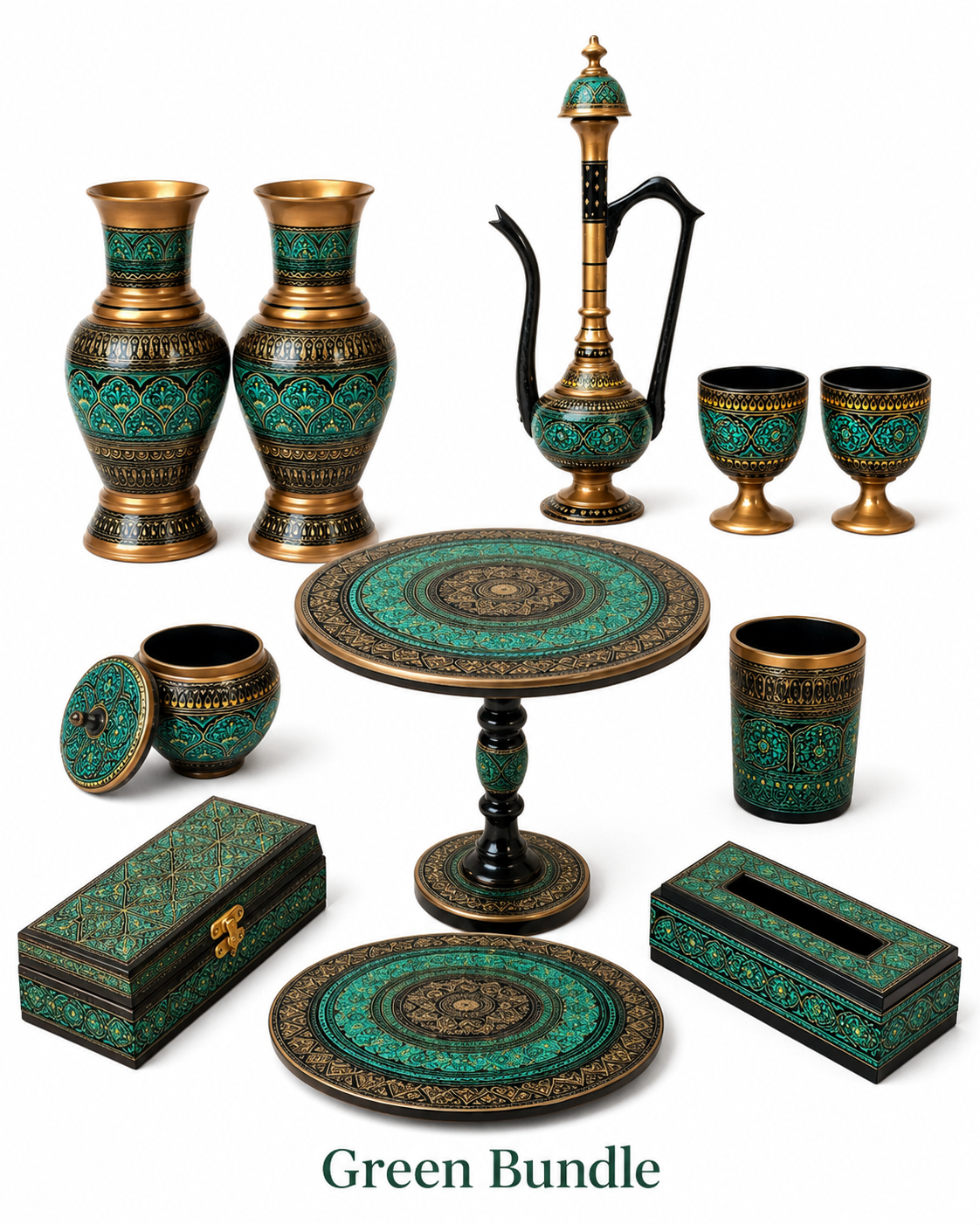 Green Bundle Decorative Set