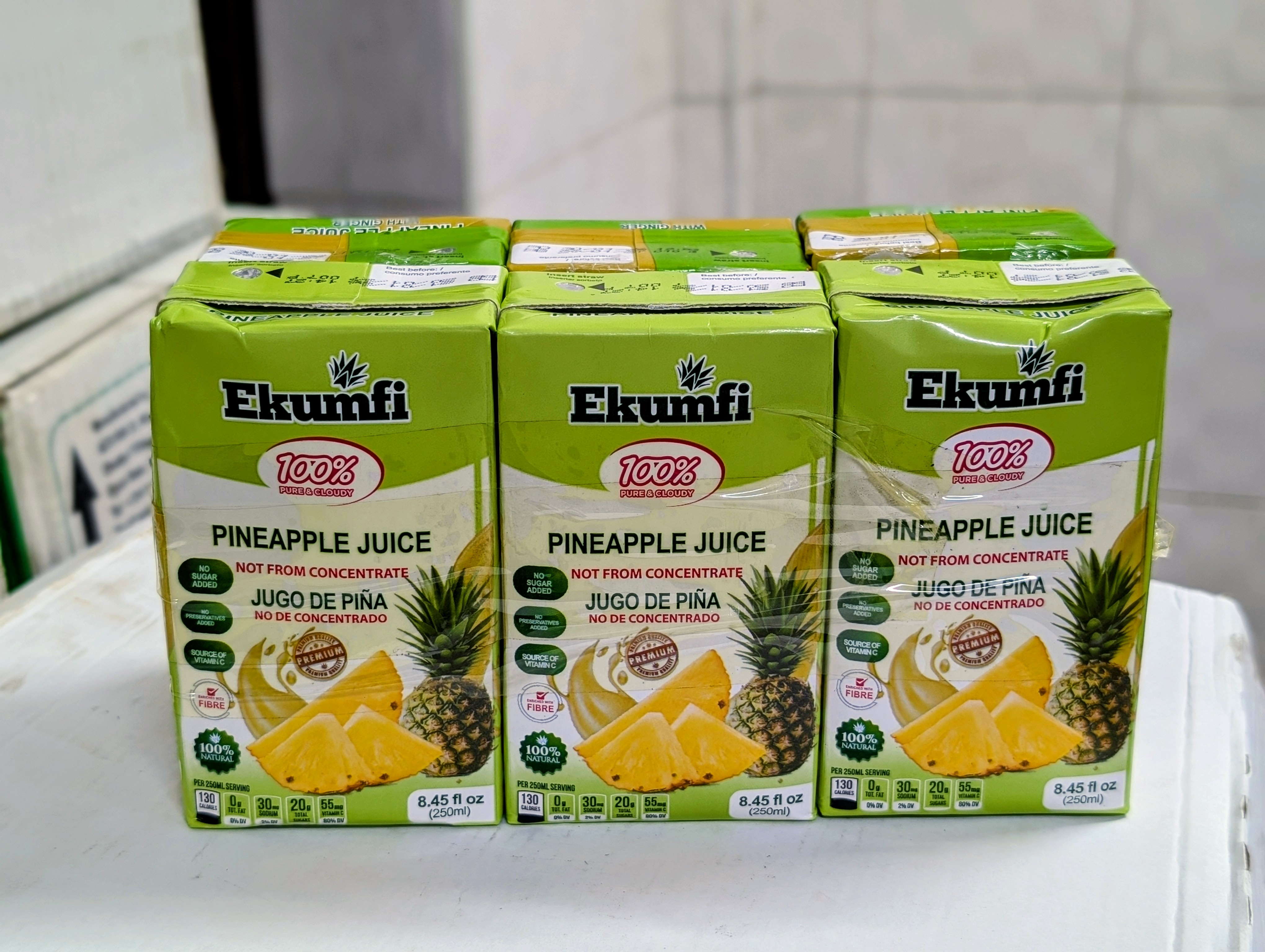 Ekumfi Pineapple Juice 250ml x 6pcs