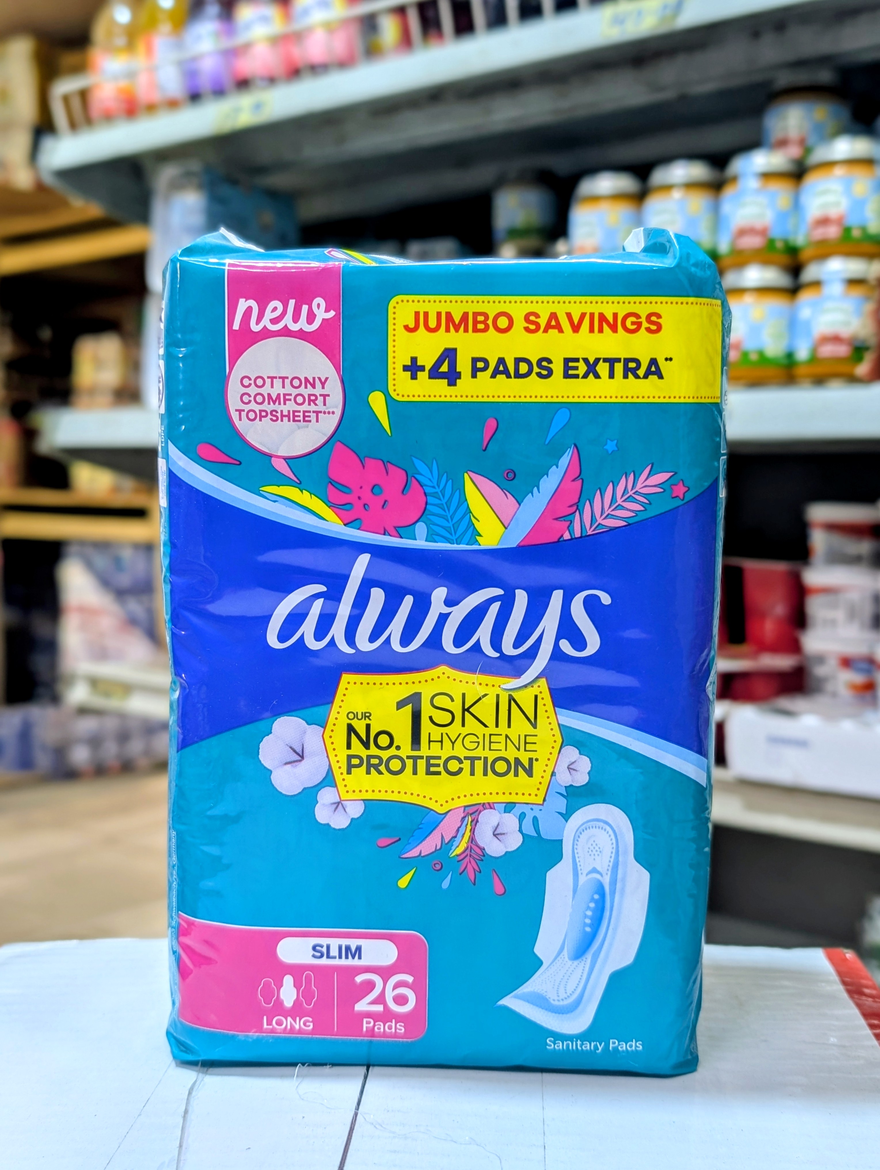 Always Slim Sanitary Pads (26 Count)