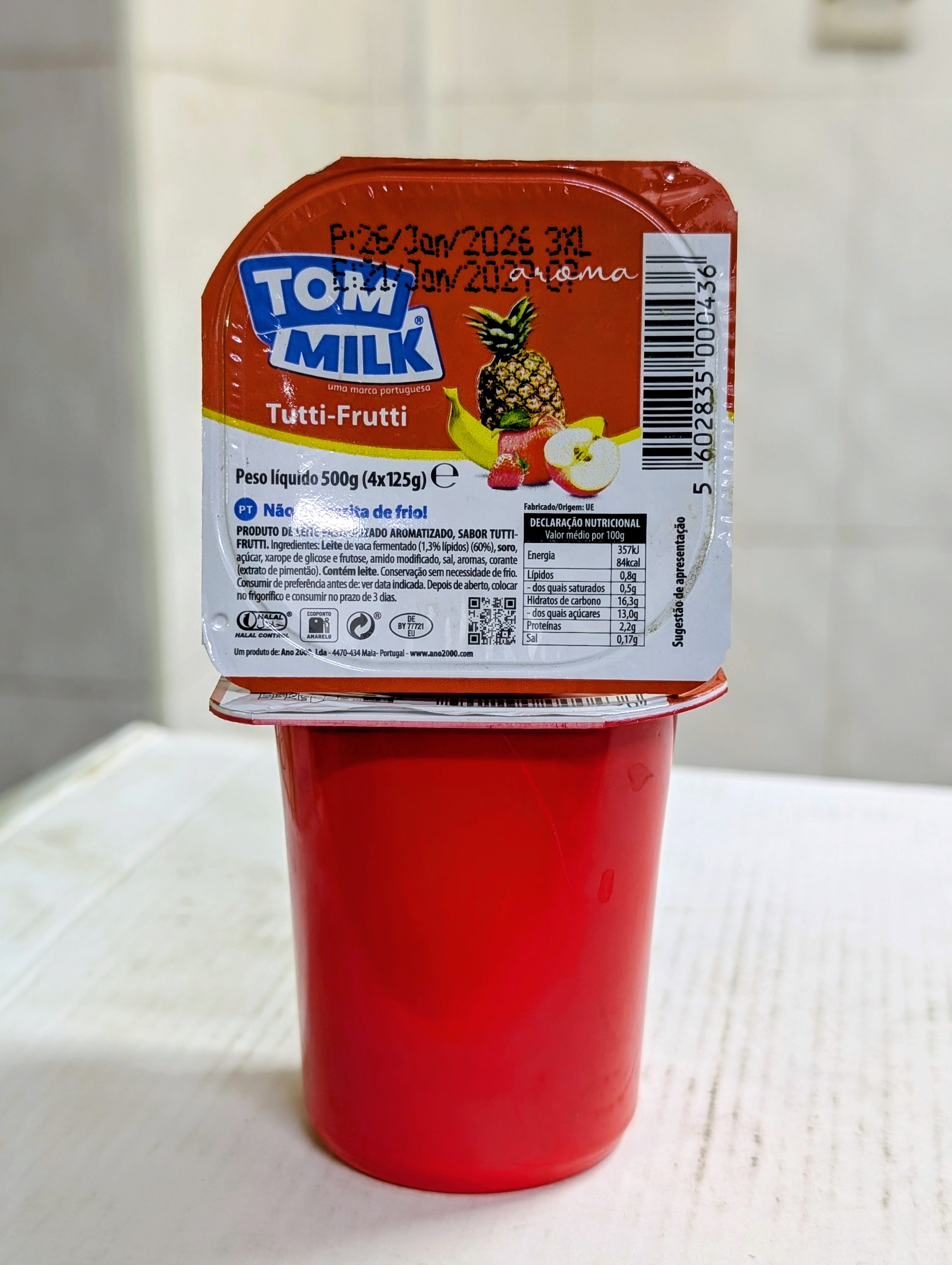 Tom Milk Tutti-Frutti Yogurt