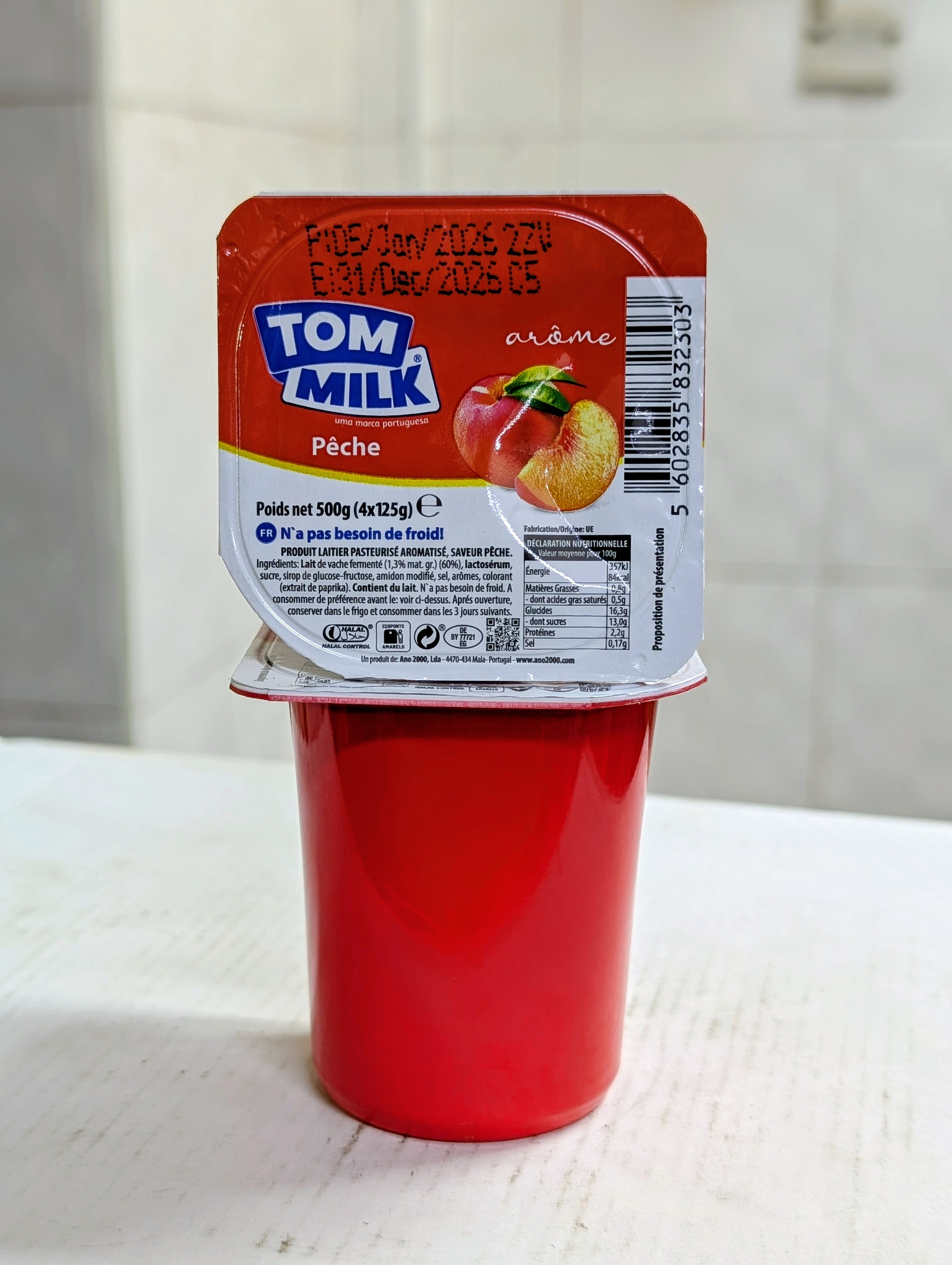Tom Milk Peach Yogurt