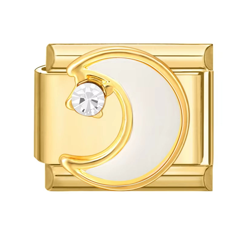 Charms lune dorée