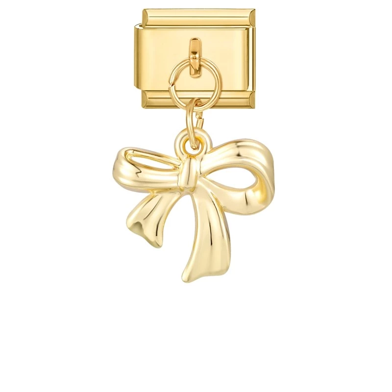 Charm pendentif nœud doré