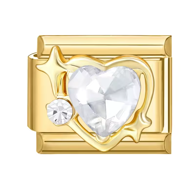 Charm cœur doré