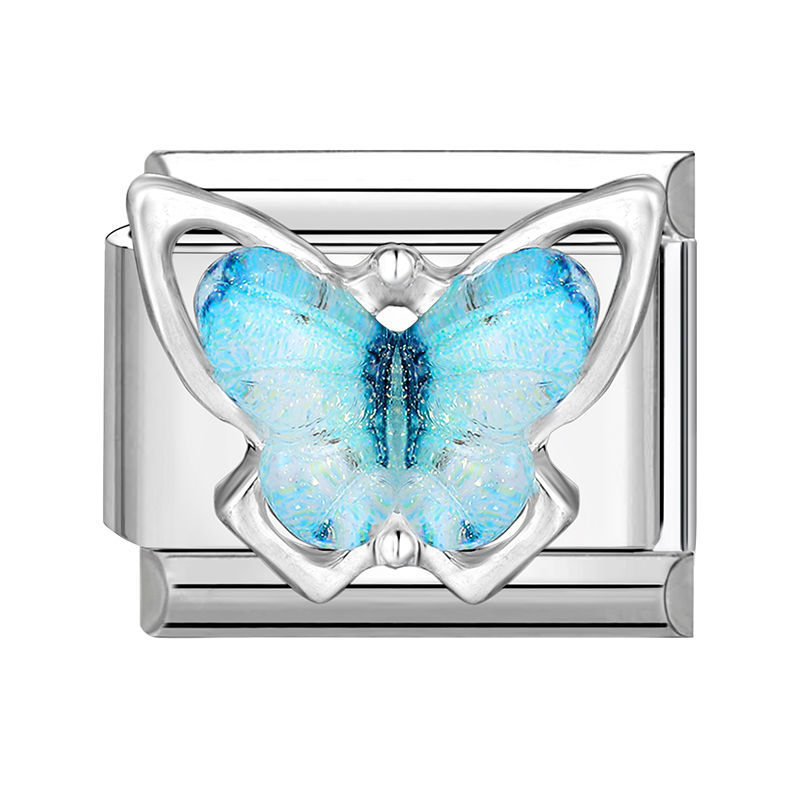 Charm Papillon Bleu