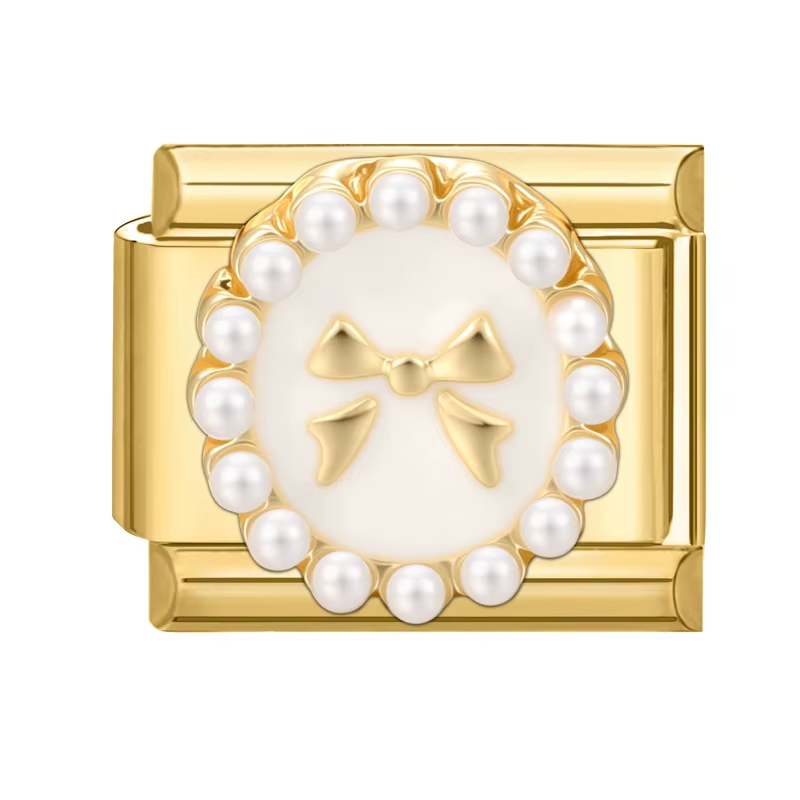 Charm doré avec perles